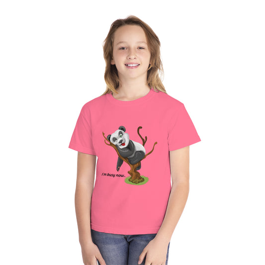 Youth Tee Shirt with Lazy Bear