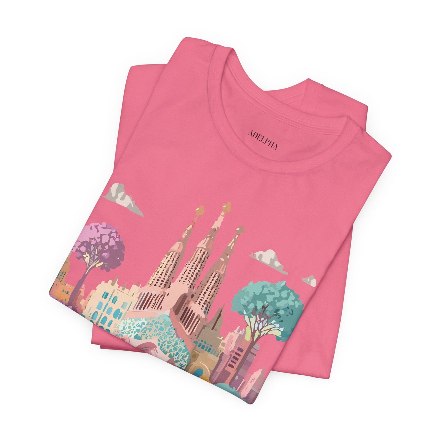Unisex Graphic Tee With Original Vintage Inspired Artwork By Adelpha Barcelona Style