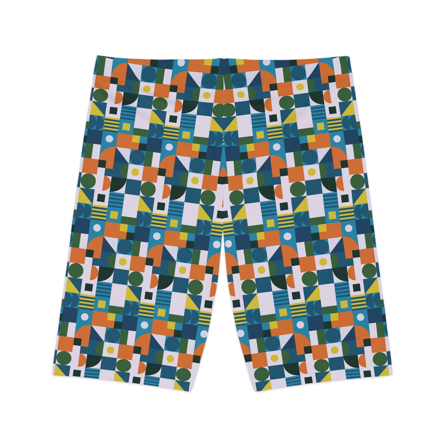 Abstract Biker Shorts