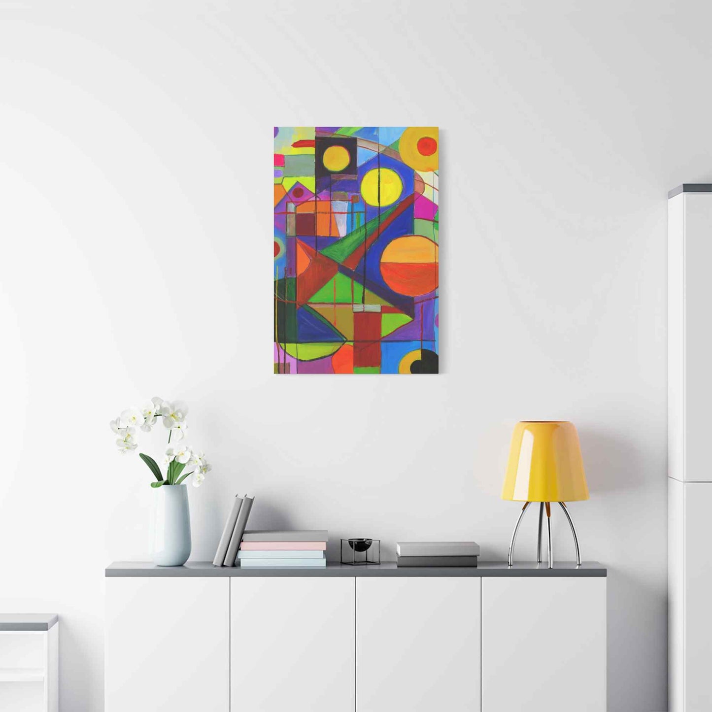 Abstract Painting Print Canvas 20x24,20x30,24x30, 24x32,24x36,30x40, 32x48,36x48,40x60 Pine-Wood Inner Frame ABS-5