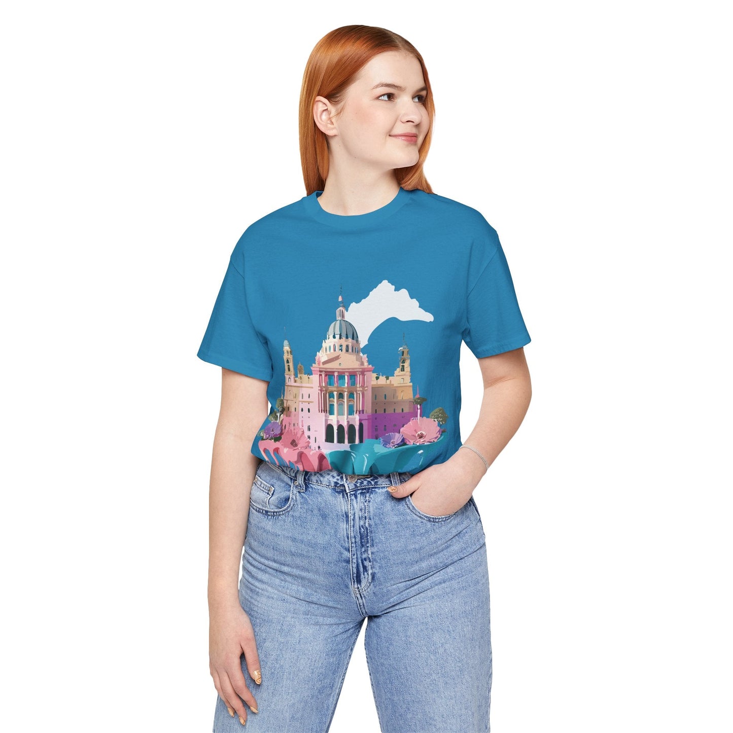 Adelpha Unisex Graphic Tee Madrid Tourist Shirt Vintage Inspired Art Design By Adelpha