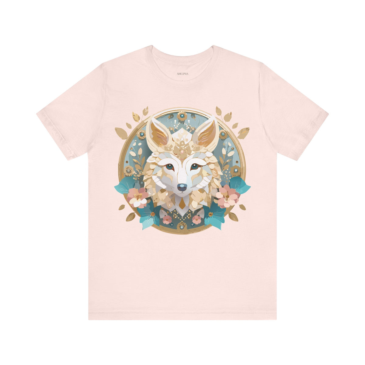 Medallion Graphic Unisex Cotton Bella+Canvas Tee with Art Design d29