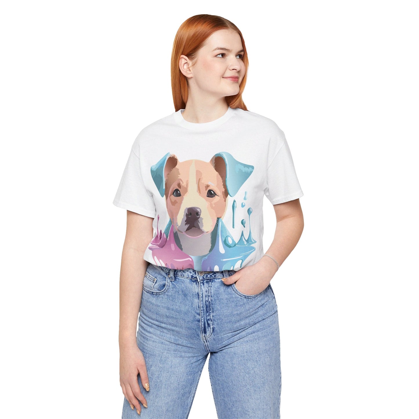 Dog Graphic T Shirt Unisex Jersey Short Sleeve Adelpha Vintage Art Tee Premium Comfort