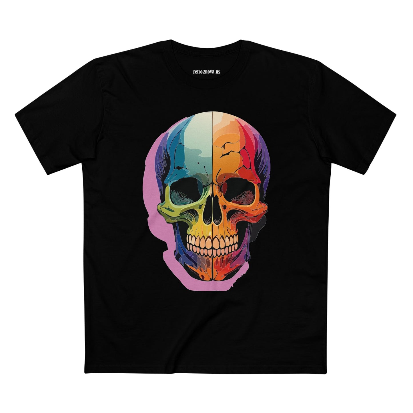 Skull Shirt Unisex Skeleton Tee Premium Cotton With Original Art Design Retro2Nova Collection