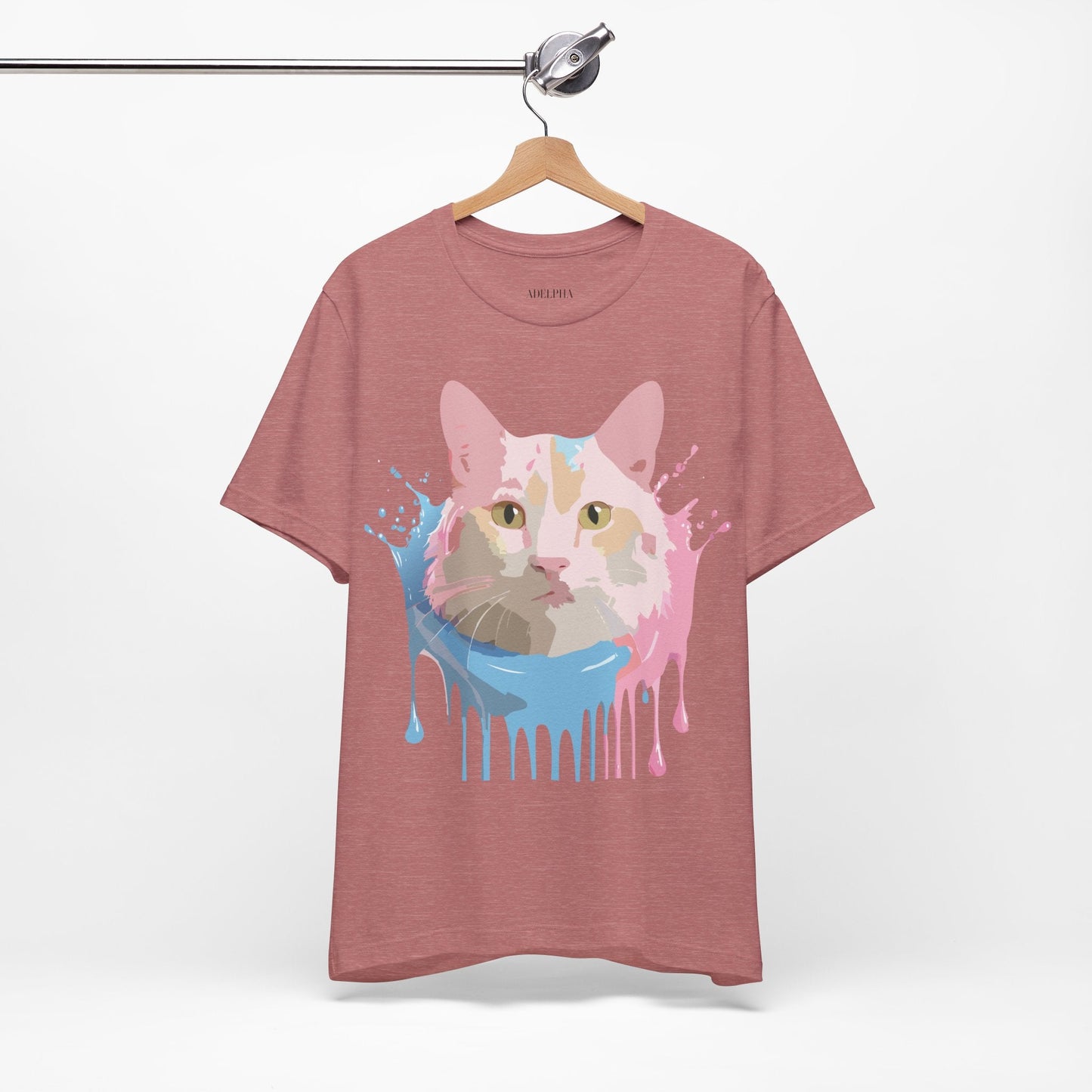 Cat Graphic Tee Unisex Vintage Style Shirt Adelpha Art Design