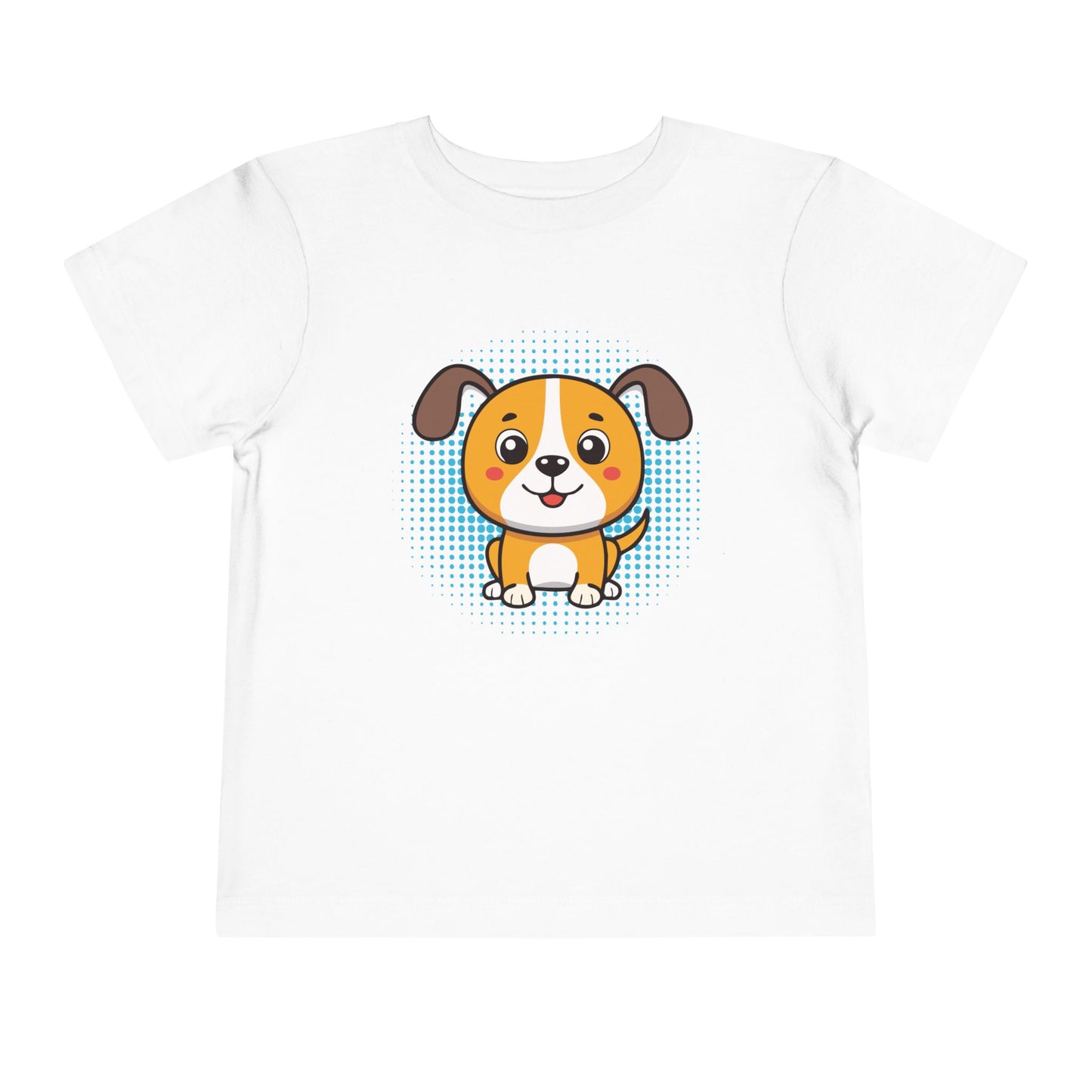 Bonita camiseta de manga corta para niños pequeños con diseño de cachorro: regalo adorable para amantes de las mascotas (2 a 5 años)