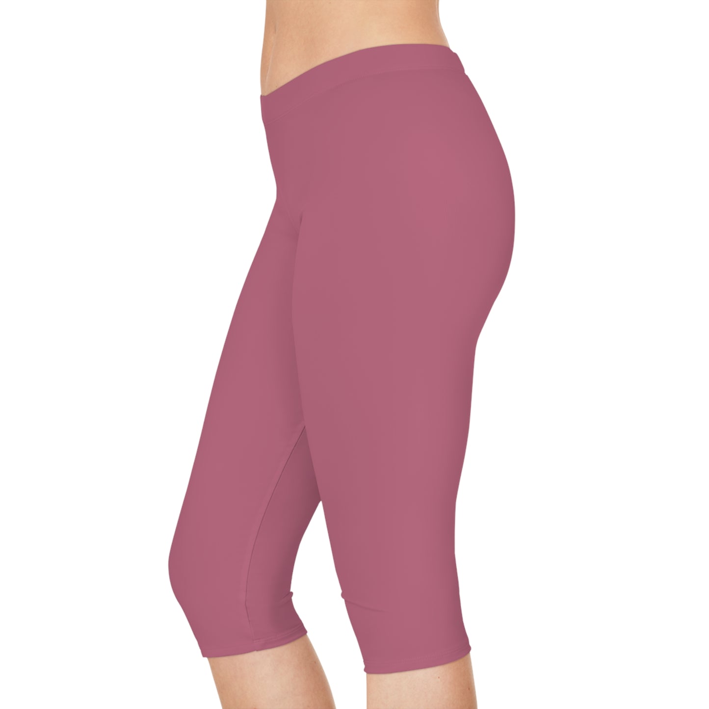 Pink Color Capri Leggings, Pink Capri Leggings 19