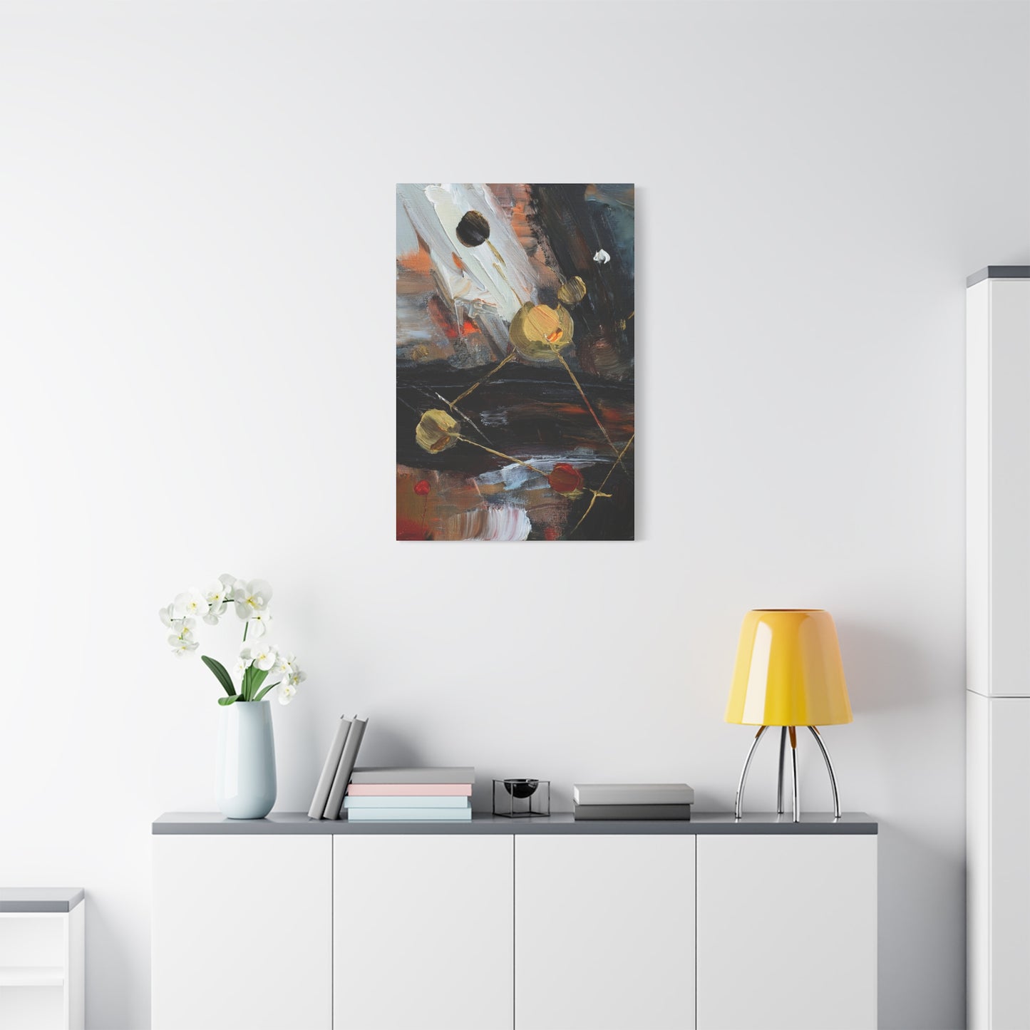 Abstract Oil Painting Print Canvas 20x24,20x30,24x30 24x32,24x36,30x40 32x48,36x48,40x60 Pine-Wood Inner Frame ABS-68