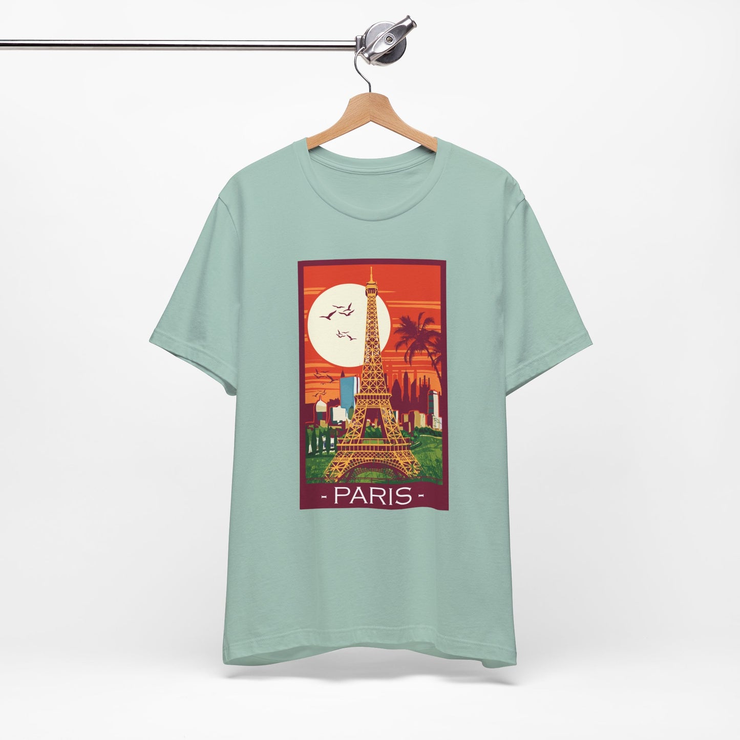 Retro Poster Paris Graphic Design Tee, Paris Shirt, Vintage Tees, Art Design T-Shirt, Graphic Tee, Retro Art Shirts