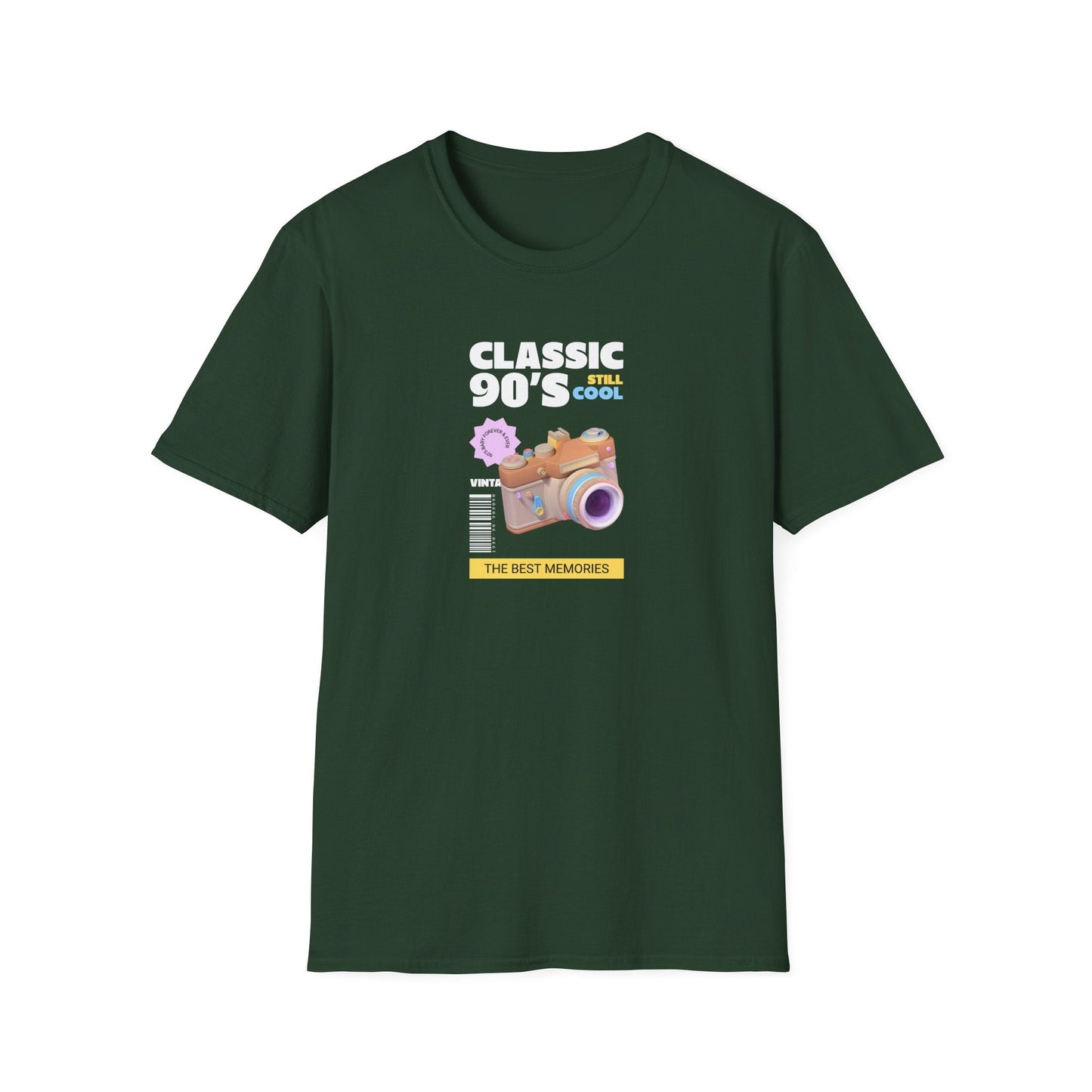 90s Camera T-Shirt Classic 90s Cool Unisex Cotton Retro Photography Tee