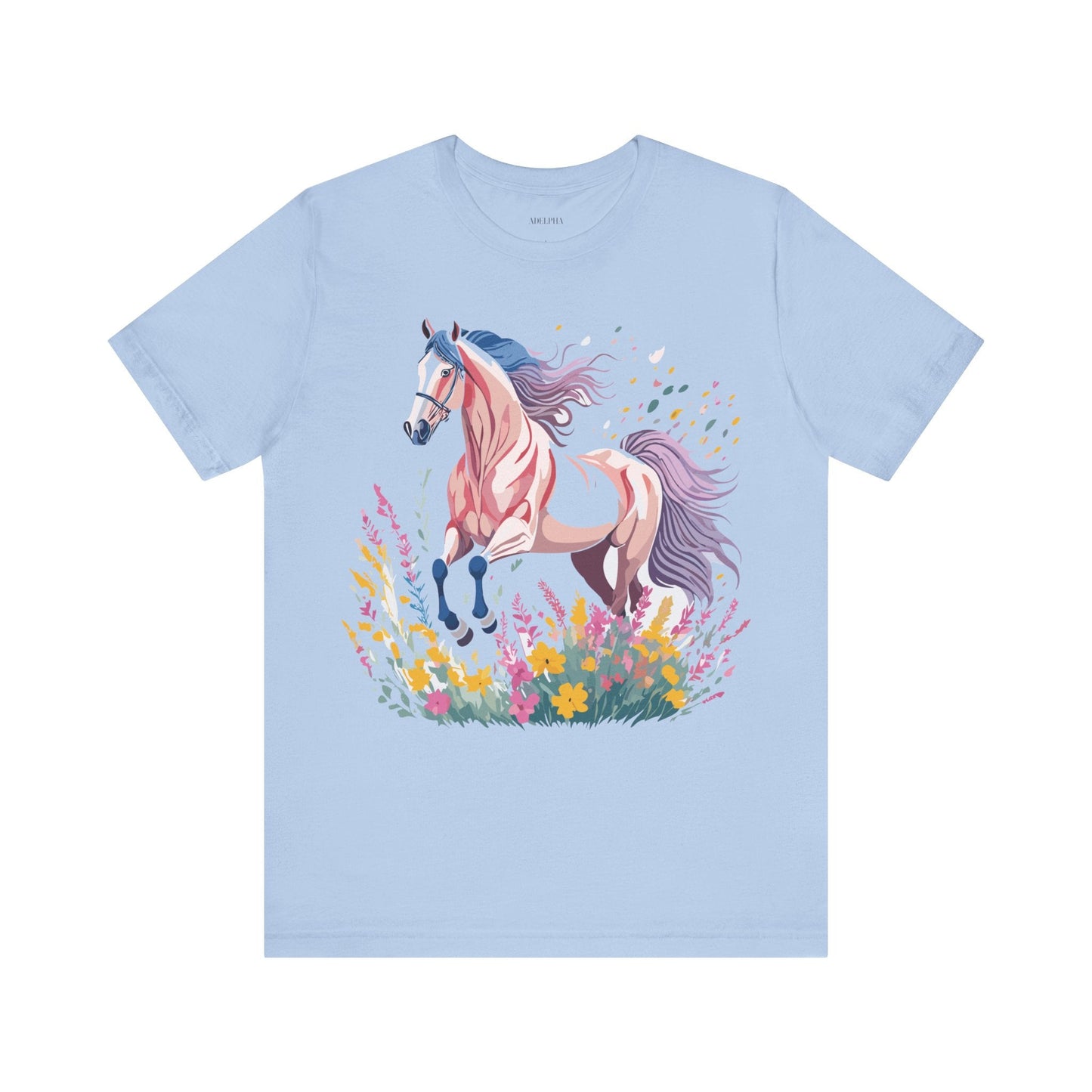 Horse Graphic Unisex 100 Cotton Vintage Animal Art T-Shirt 7