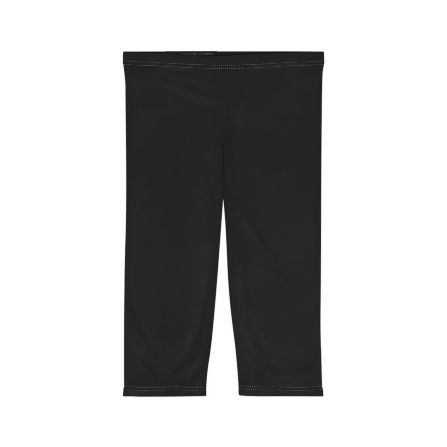 Shadow Grey Color Women's Brushed Suede Poly Span Casual Capri Leggings XS-2XL