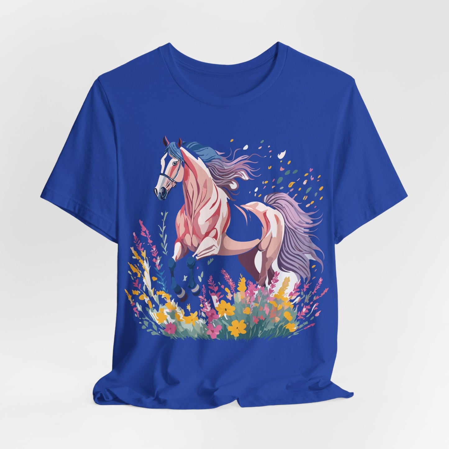 Horse Graphic Tee Unisex Short Sleeve Jersey Shirt Adelpha Vintage Inspired Art Collection