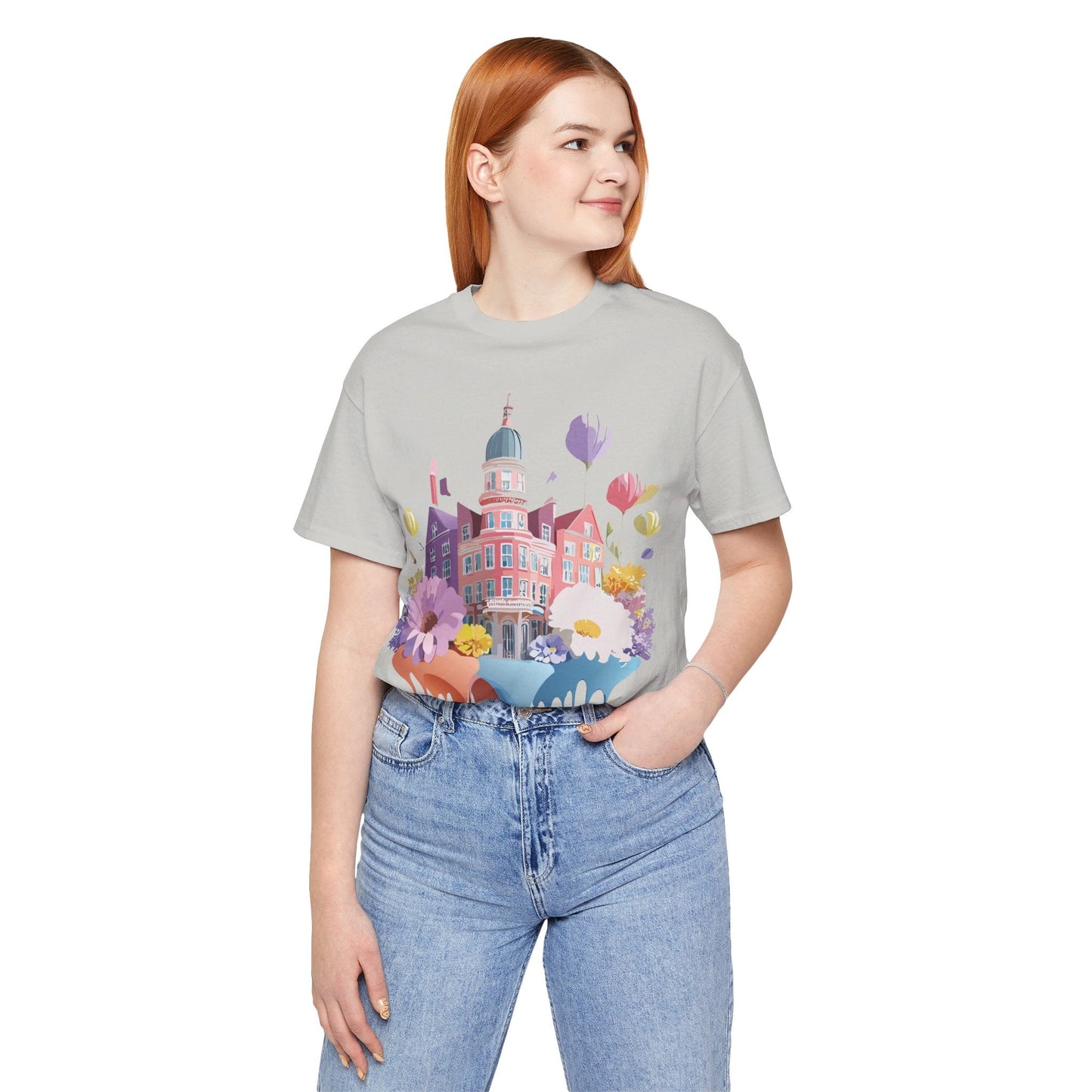 Unisex Graphic T Shirt With Adelpha Artwork Vintage Amsterdam Design Short Sleeve