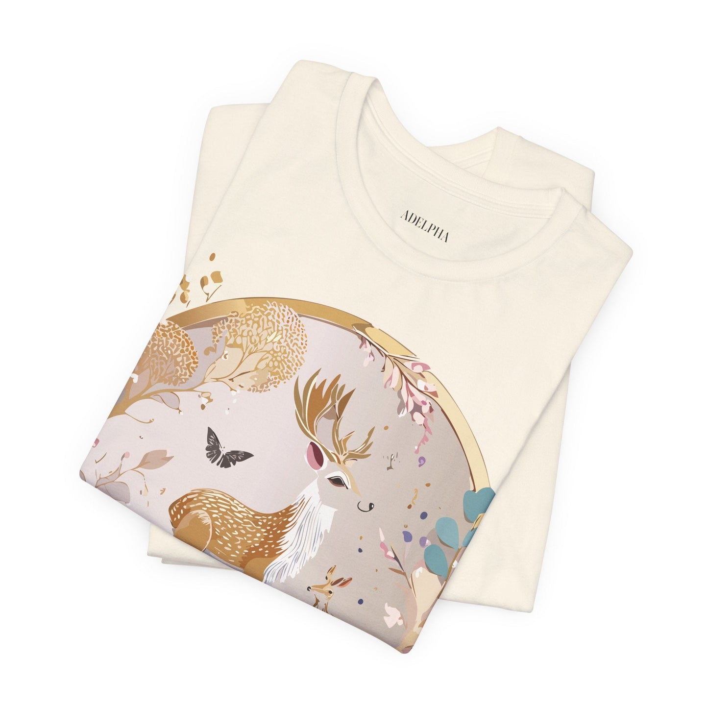 Medallion Graphic Unisex 100 Cotton Vintage Animal Medal Artwork Tee 13