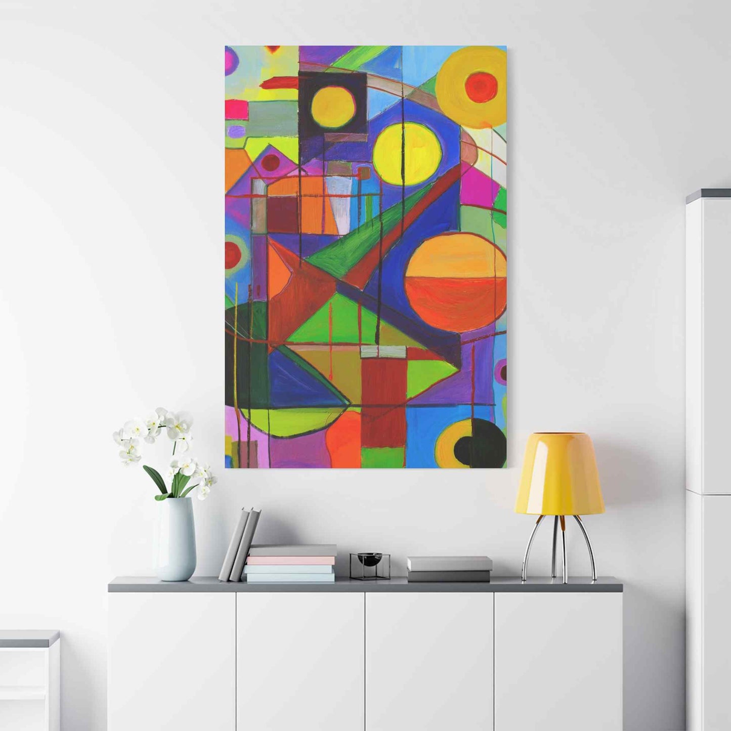 Abstract Painting Print Canvas 20x24,20x30,24x30, 24x32,24x36,30x40, 32x48,36x48,40x60 Pine-Wood Inner Frame ABS-5