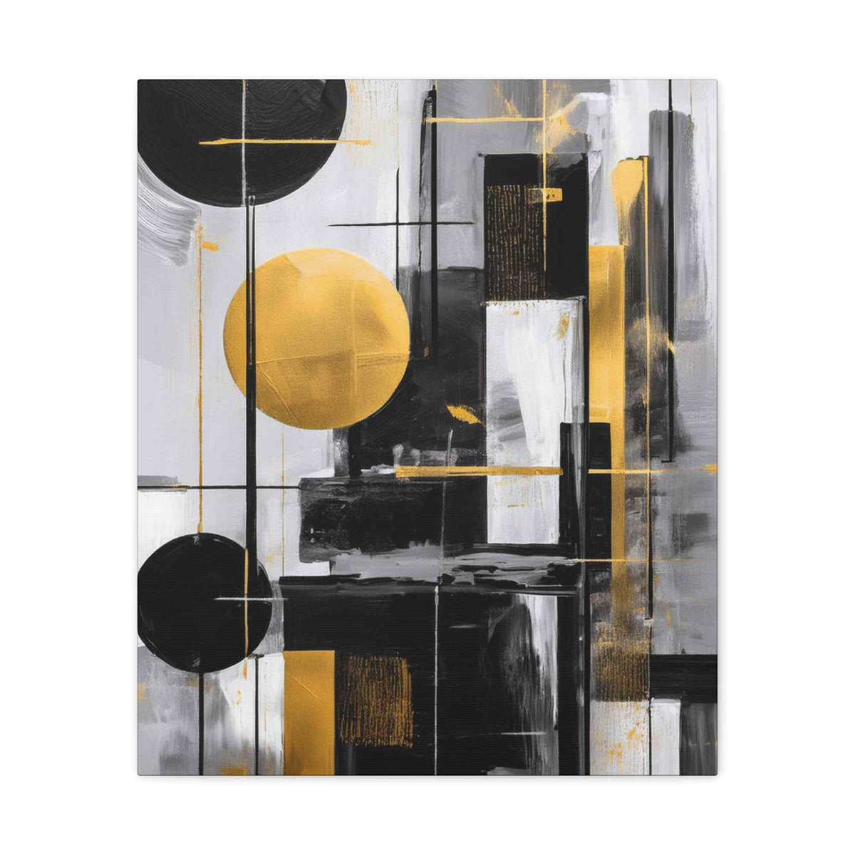Black Abstract Painting Print Canvas 20x24,20x30,24x30, 24x32,24x36,30x40, 32x48,36x48,40x60 Pine-Wood Inner Frame ABS-21