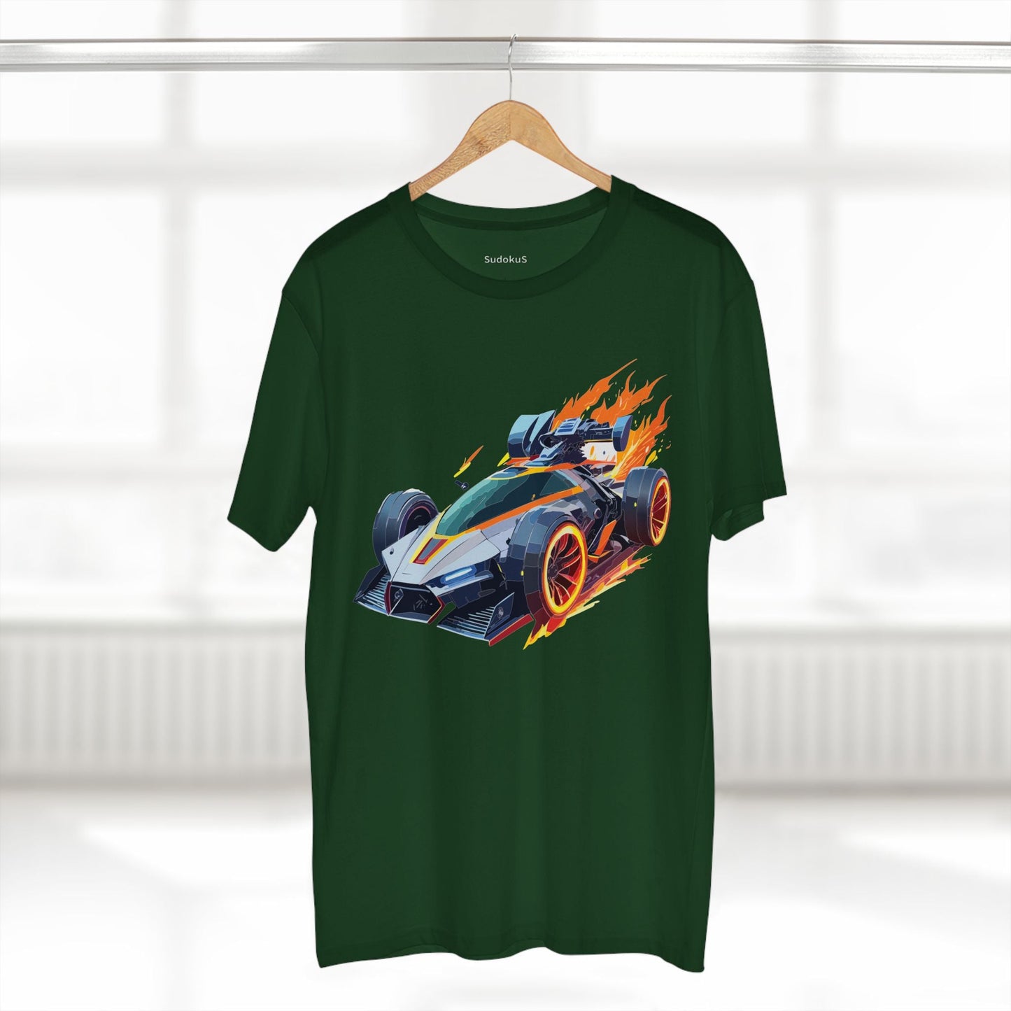 Car Graphic Unisex 100 Cotton Staple Tee 18