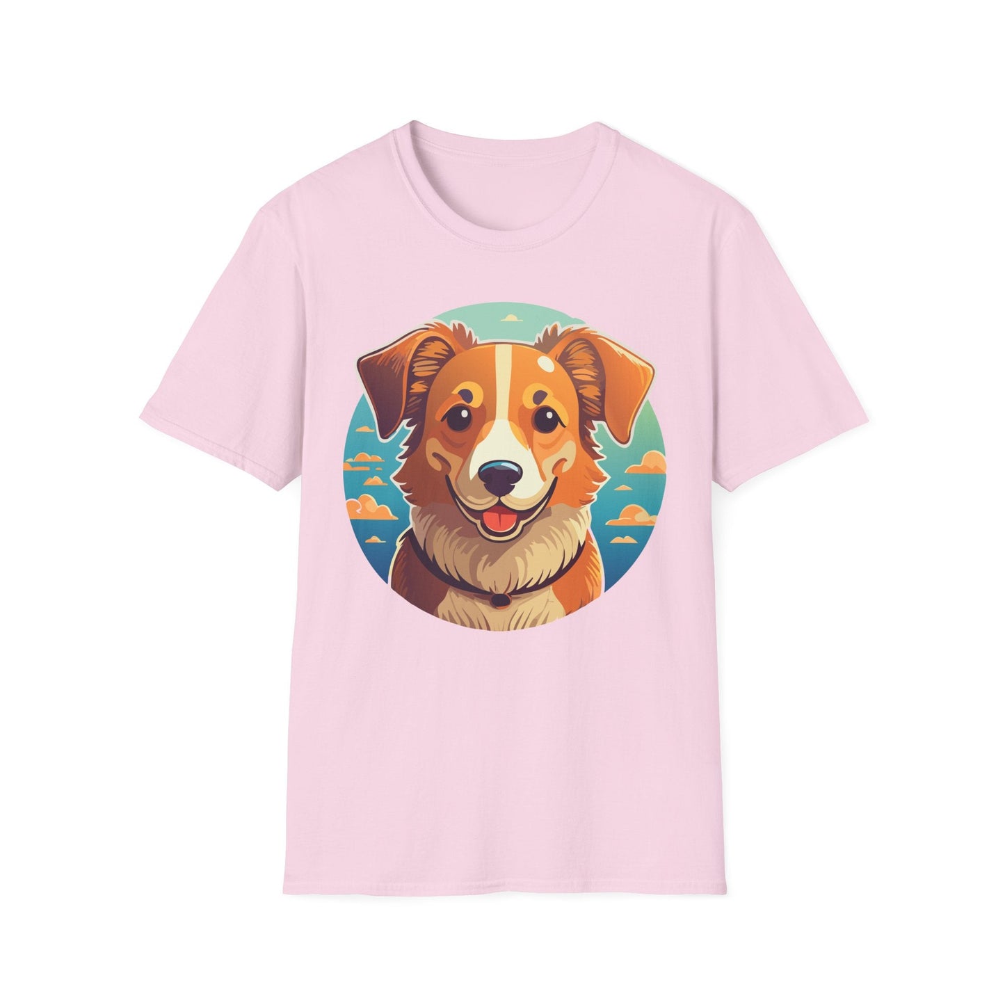Dog Shirt Unisex Animal Tee One Hundred Percent Cotton Softstyle Gildan 64000