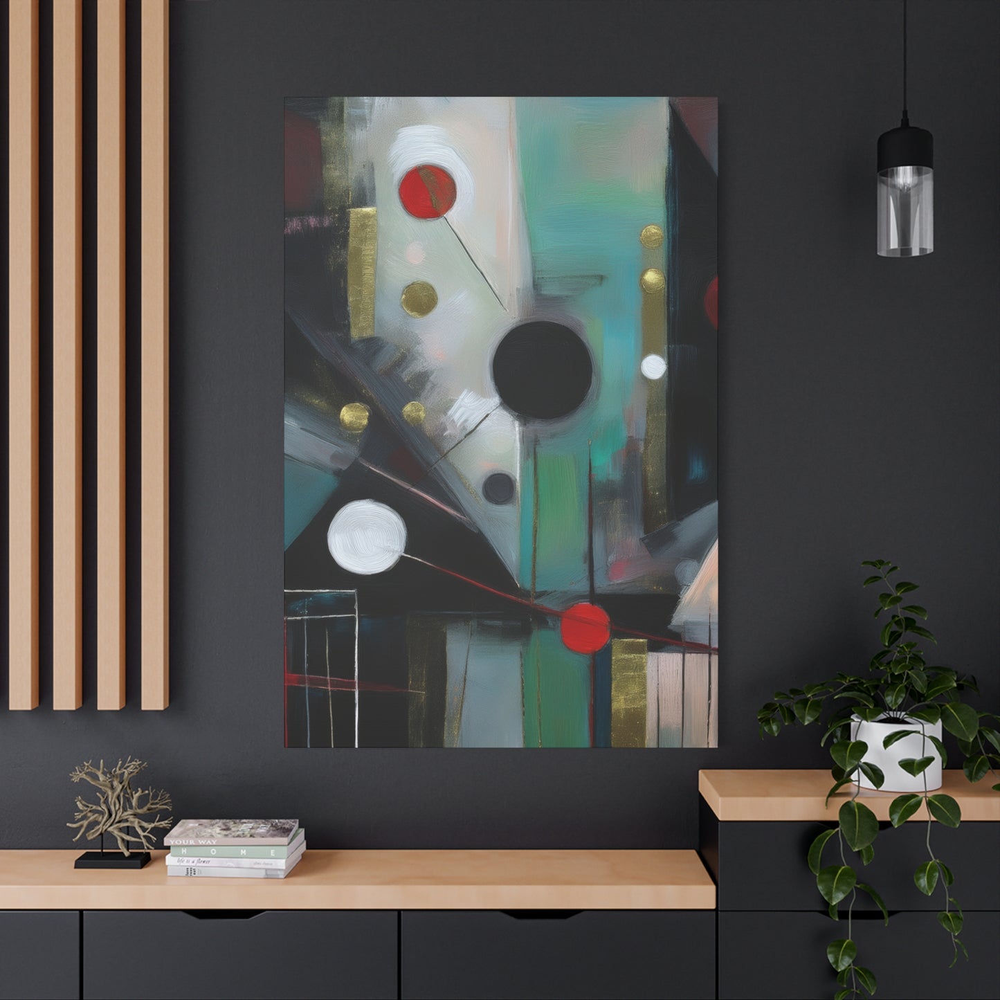 Abstract Oil Painting Print Canvas 20x24,20x30,24x30 24x32,24x36,30x40 32x48,36x48,40x60 Pine-Wood Inner Frame ABS-158