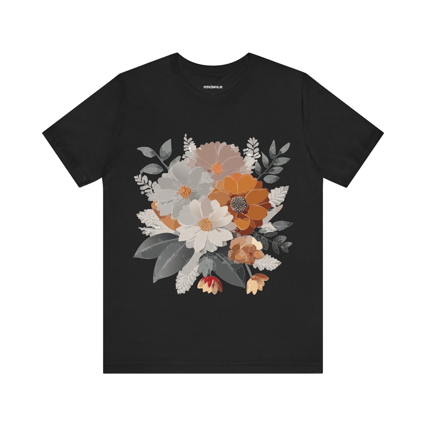Flowers Shirt Floral Shirt Unisex Tee Lightweight Jersey Short Sleeve Floral Print Free Shipping