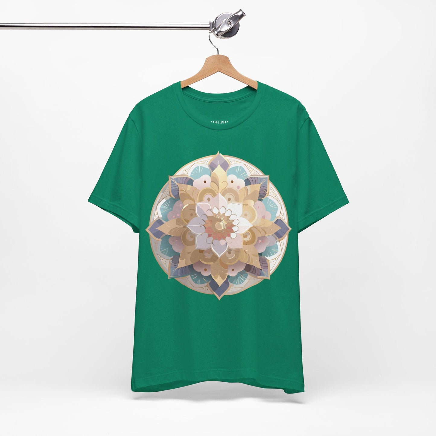 Adelpha Mandala Graphic Tee Unisex Jersey Short Sleeve Vintage Inspired Art Design Shirt