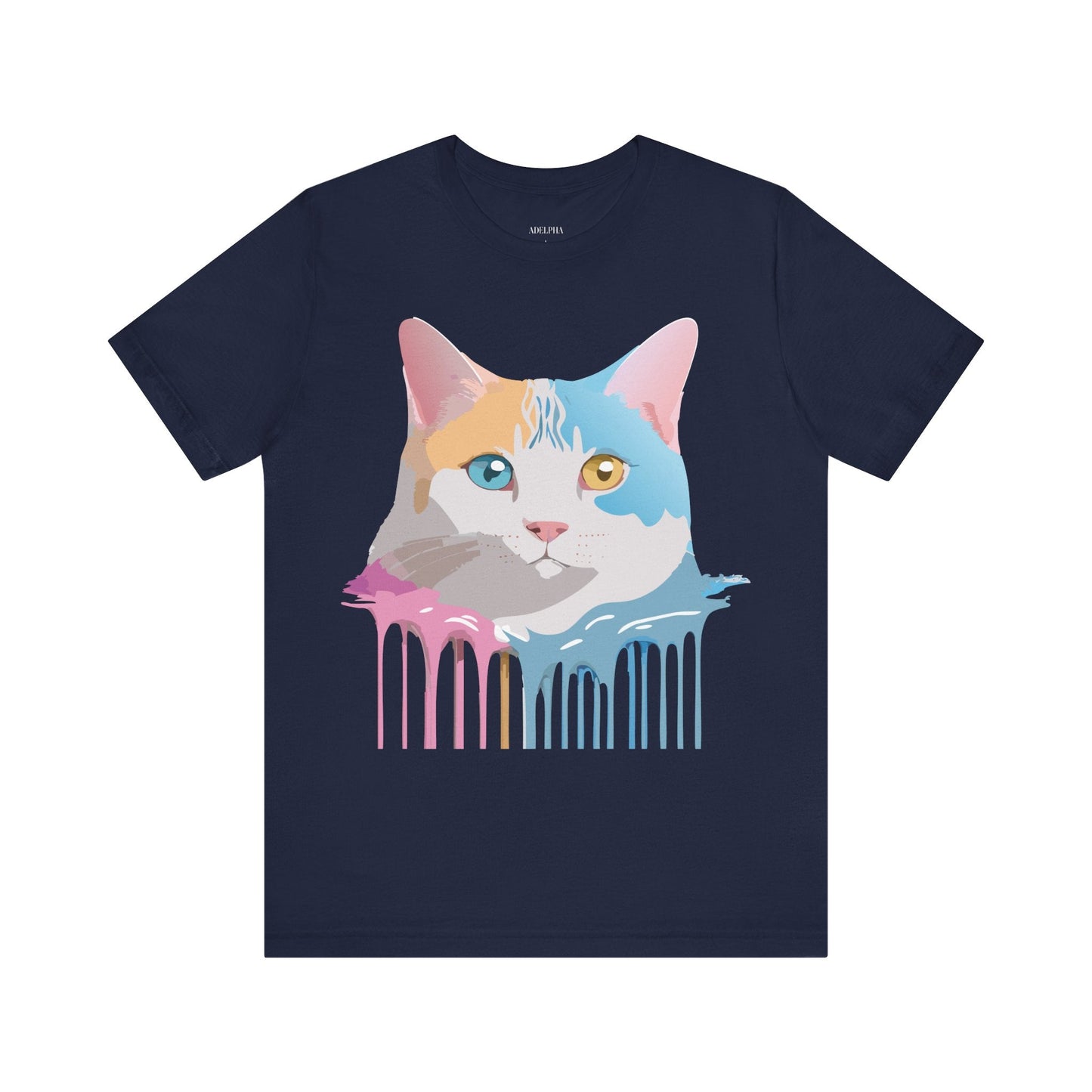 Unisex Cat Shirt Graphic Tee With Vintage Adelpha Art Design