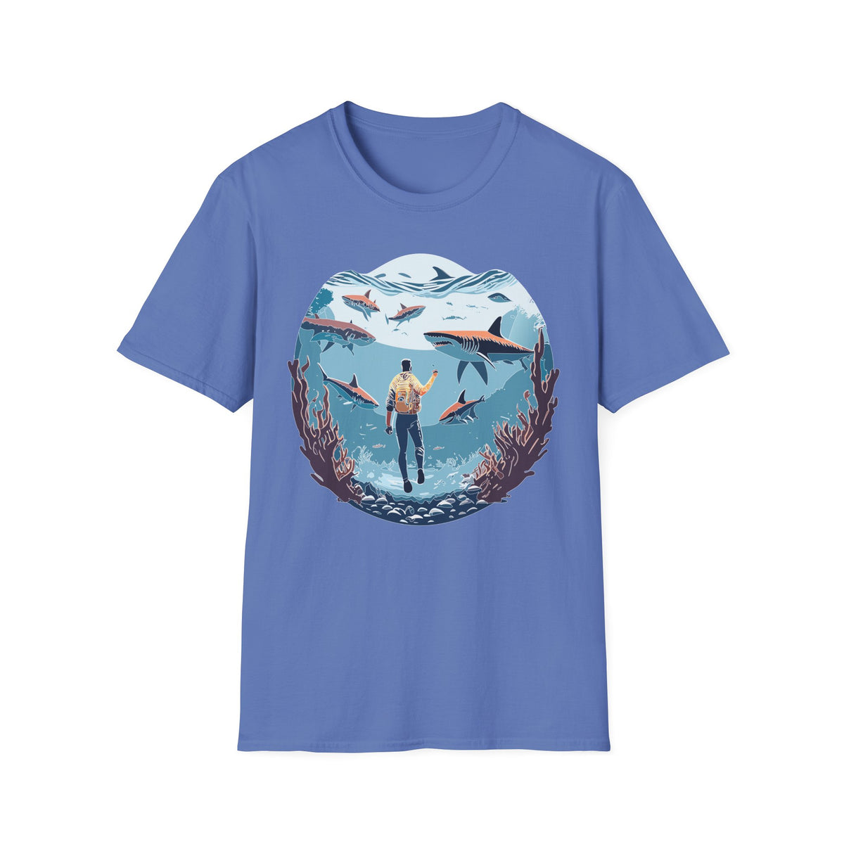 Ocean U boat Graphic Tee Gildan Unisex 100 Cotton Tee Shirt c34