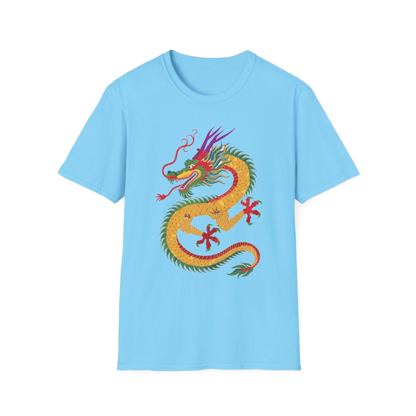 Dragon T Shirt Unisex Dragon Shirt Animal Design Softstyle Ring Spun Cotton Tee Comfort