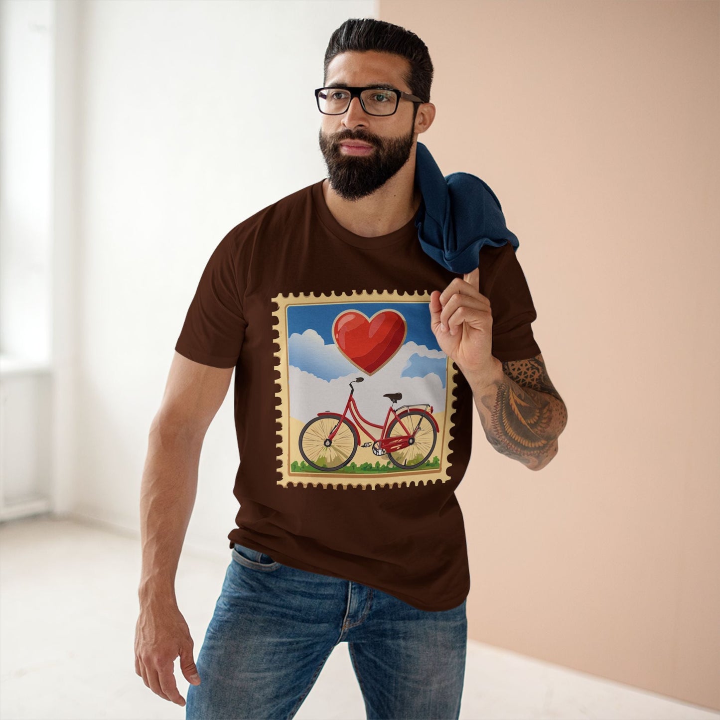 Stamp Shirt Postage Stamp Shirt Unisex Premium Cotton Tee With Original Art Design Retro2Nova