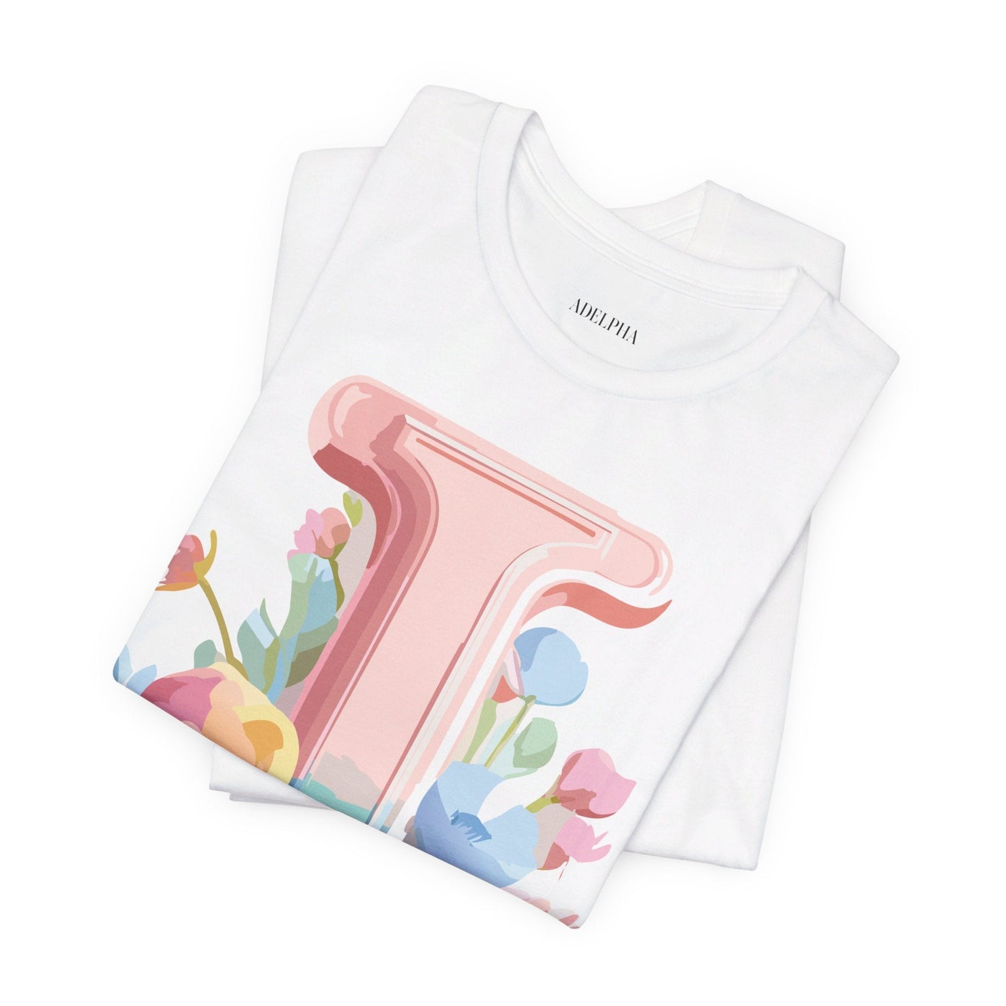 Letter I Shirt Unisex Graphic Tee Adelpha Premium Soft Cotton Vintage Inspired Artwork