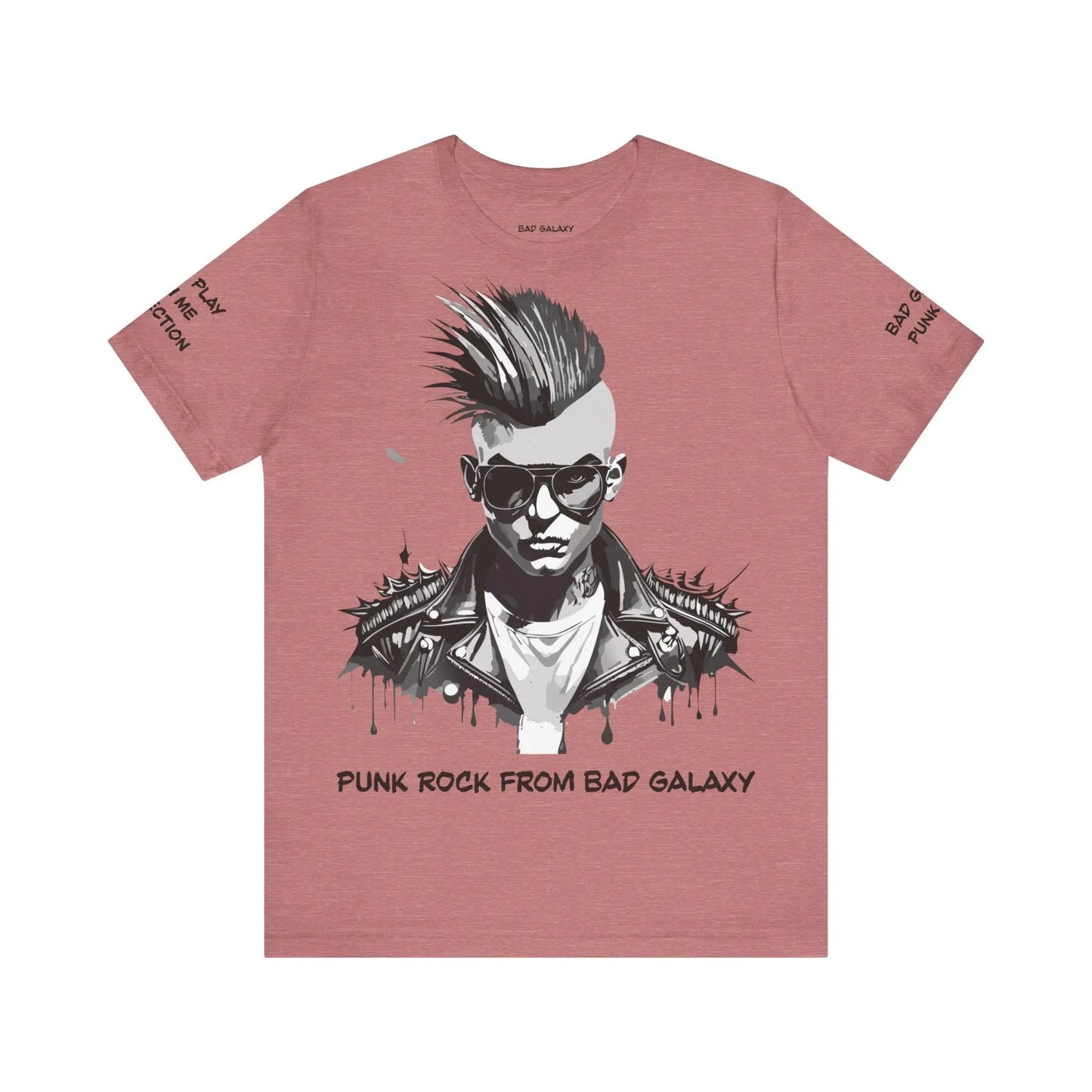 Punk Rock Tee Shirt From Bad Galaxy Made To Order 100 Percent Cotton Eco Friendly Inks