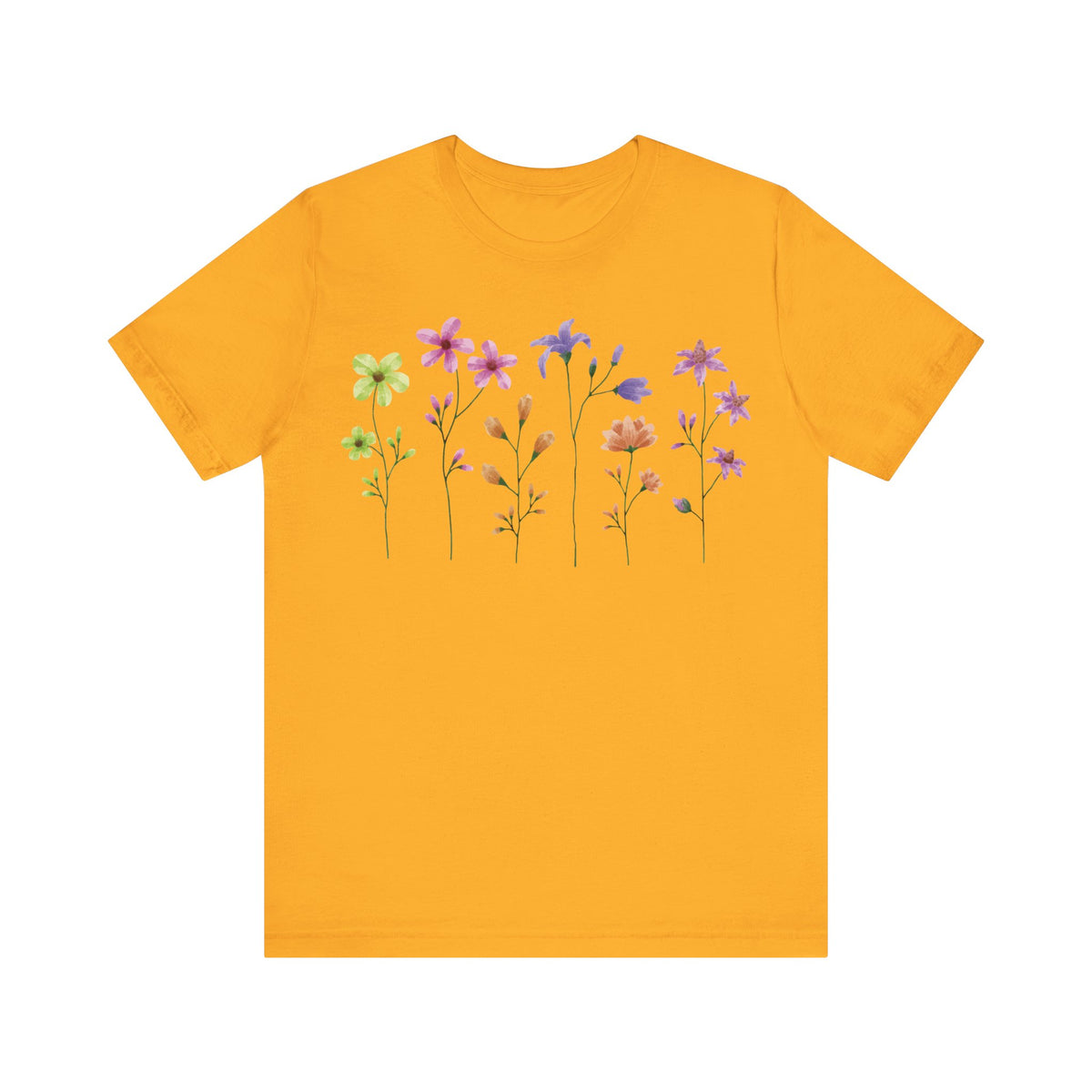 Floral Graphic Tee Shirt - Bella+Canvas Unisex 100 Cotton 54