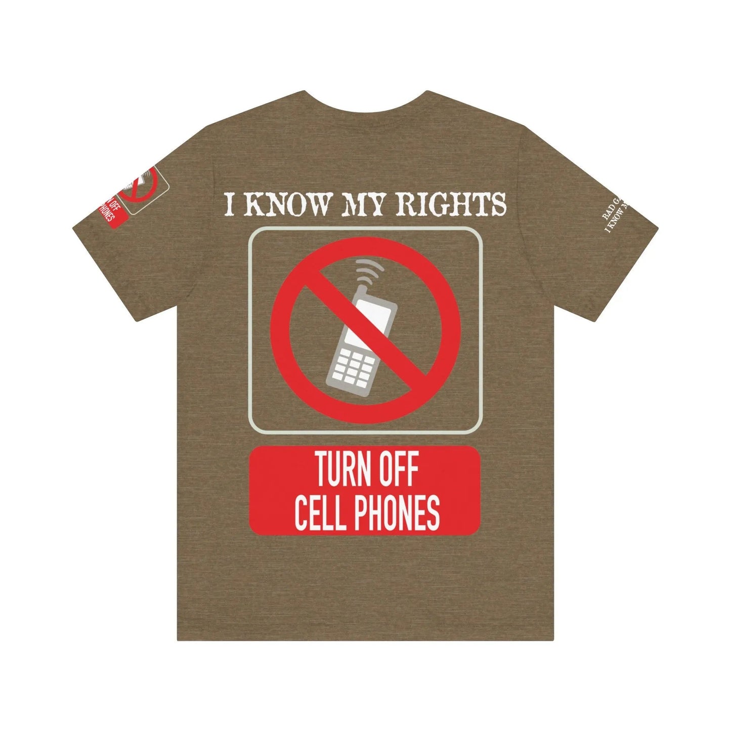 Red Stamp Tee Shirt 100 Percent Cotton From Bad Galaxy Eco Friendly Inks Made To Order In USA