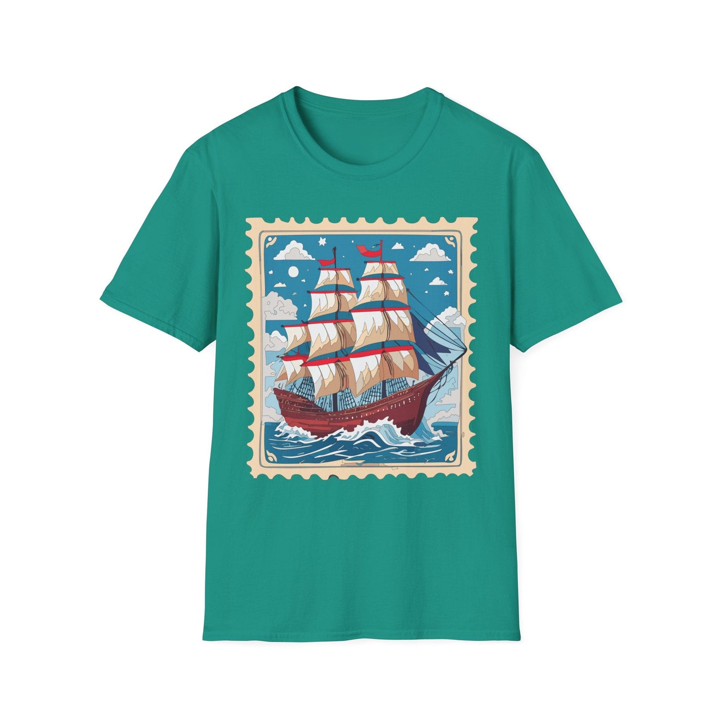 Unisex Softstyle Gildan 64000 Short Sleeve T Shirt Vessel Ship Frigate Tee For Everyday Comfort