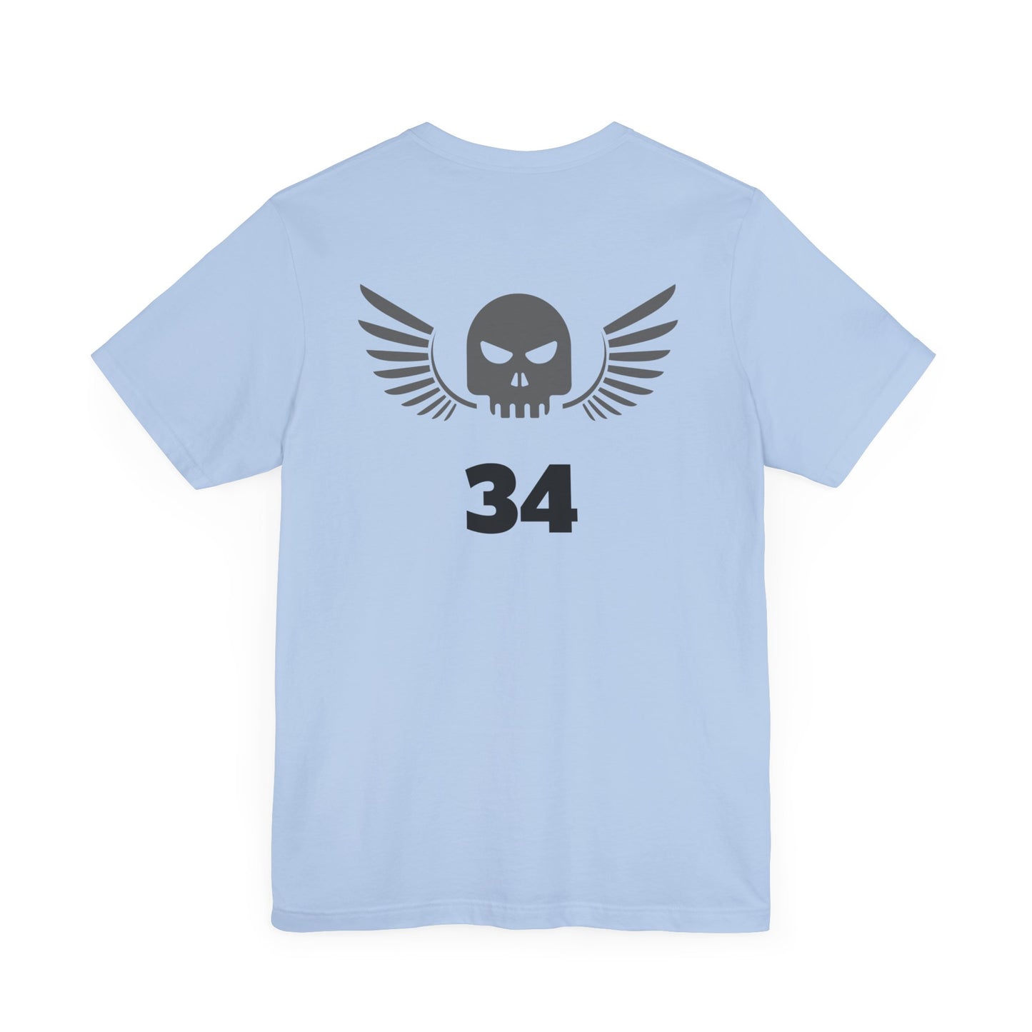 Unisex Cotton Tee Shirt with Skull