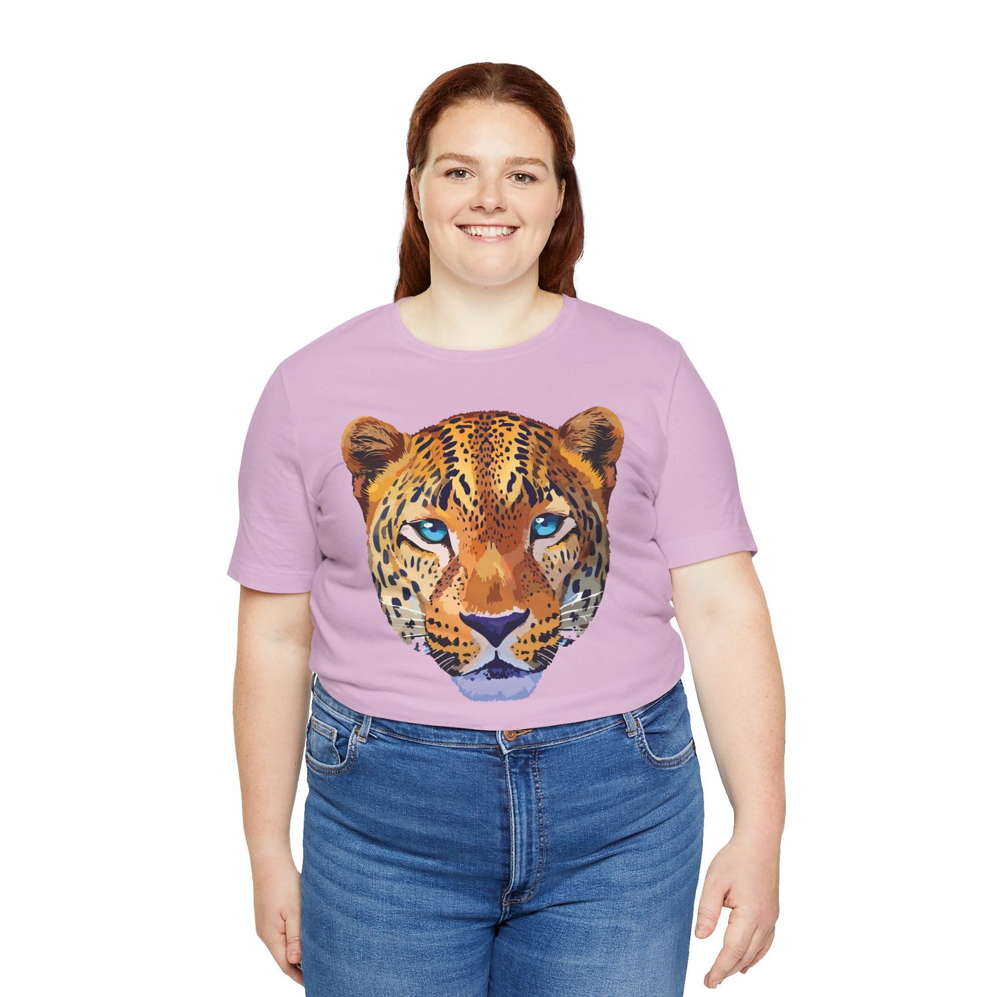 Unisex Animal Print Tee Shirt With Art Design Wild Animals Graphic Tee For Everyday Wear