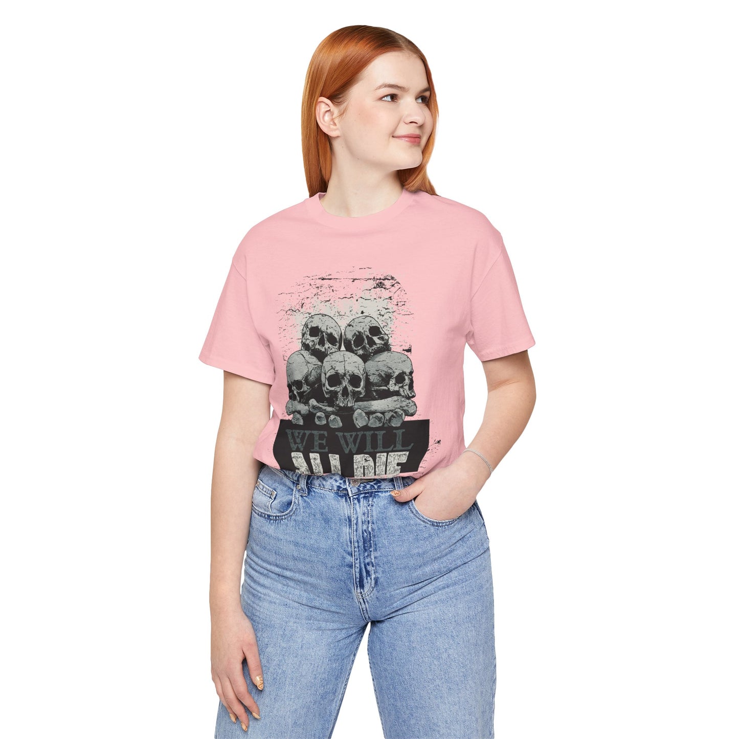 All Die Skull Graphic Design Tee, Skull Shirt, Vintage Tees, Art Design T-Shirt, Graphic Tee, Art Shirts