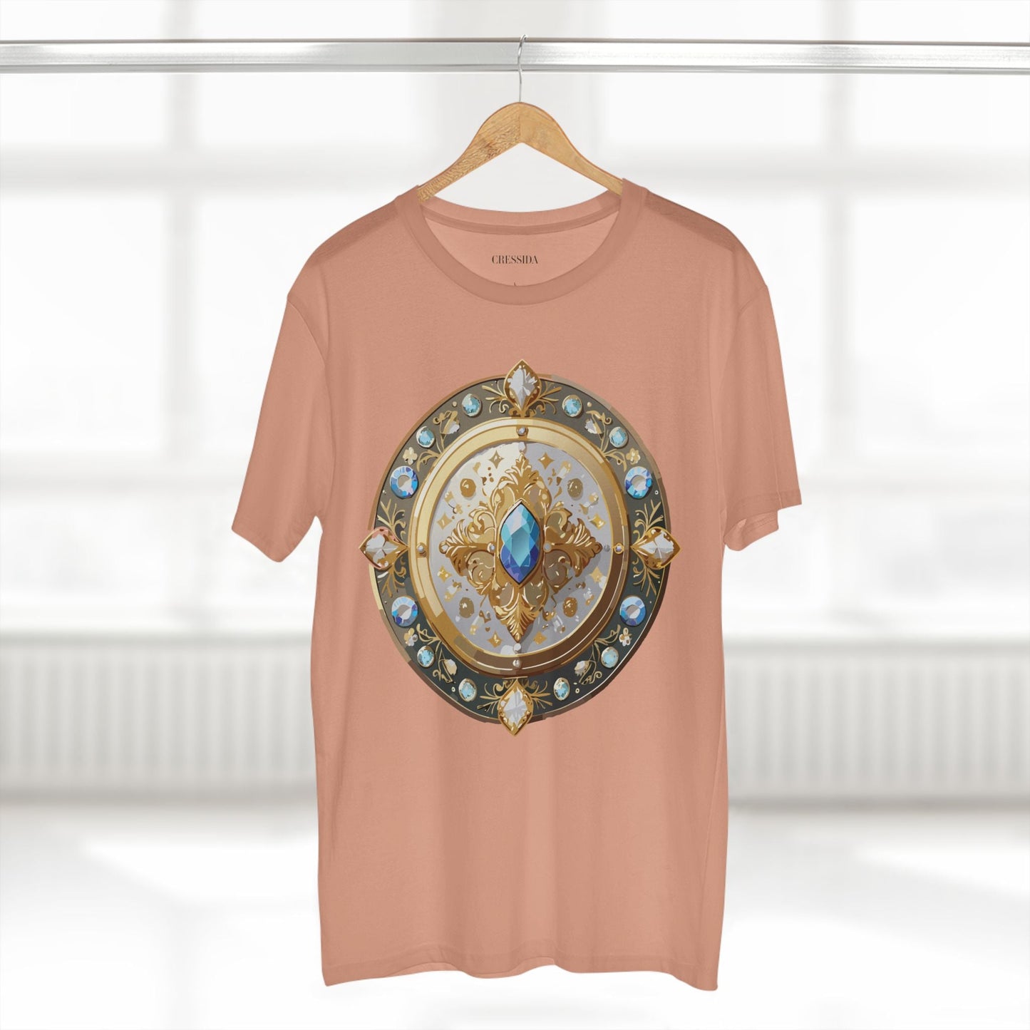 Medallion Graphic T-Shirt Unisex 100 Cotton With Gold Art Design Medal Tee 18