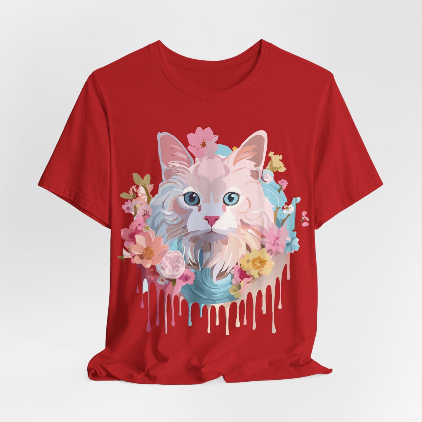Cat Graphic Tee Unisex Shirt With Cat Art By Adelpha Vintage Inspired