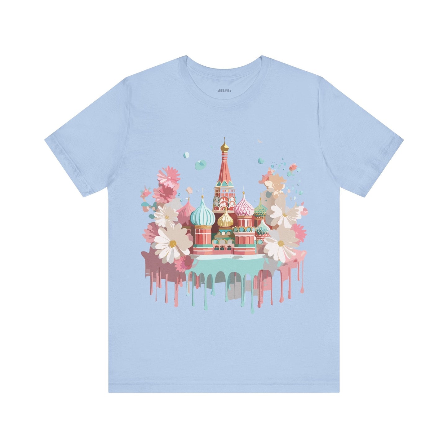 Unisex Graphic Tee With Vintage Moscow Artwork By Adelpha Premium Short Sleeve Shirt