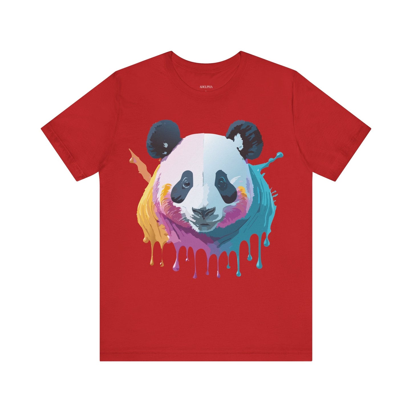 Adelpha Panda Graphic Tee Unisex Vintage Inspired Art Design Short Sleeve Shirt Edition
