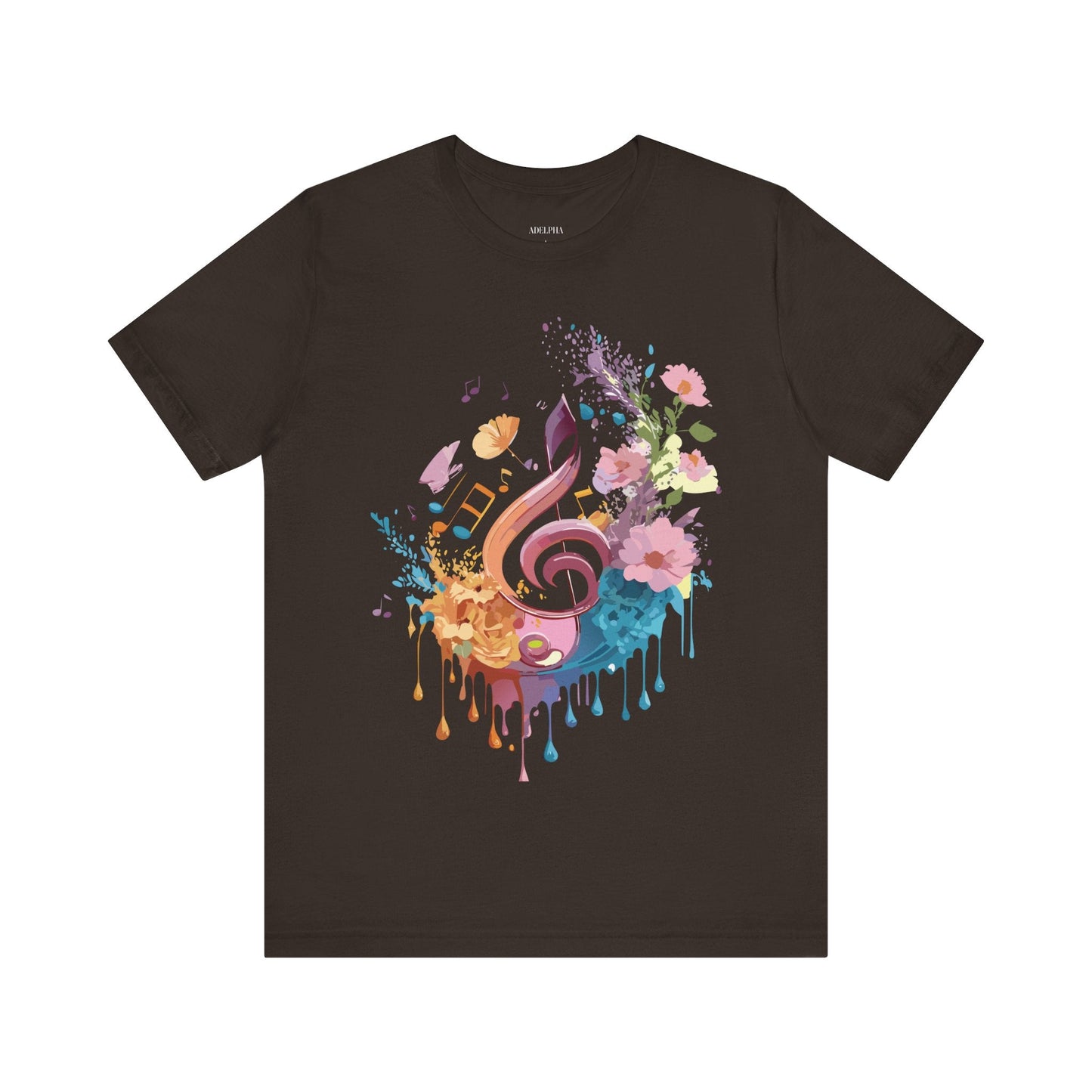 Unisex Graphic T Shirt From Adelpha With Vintage Music Inspired Artwork Short Sleeve Tee