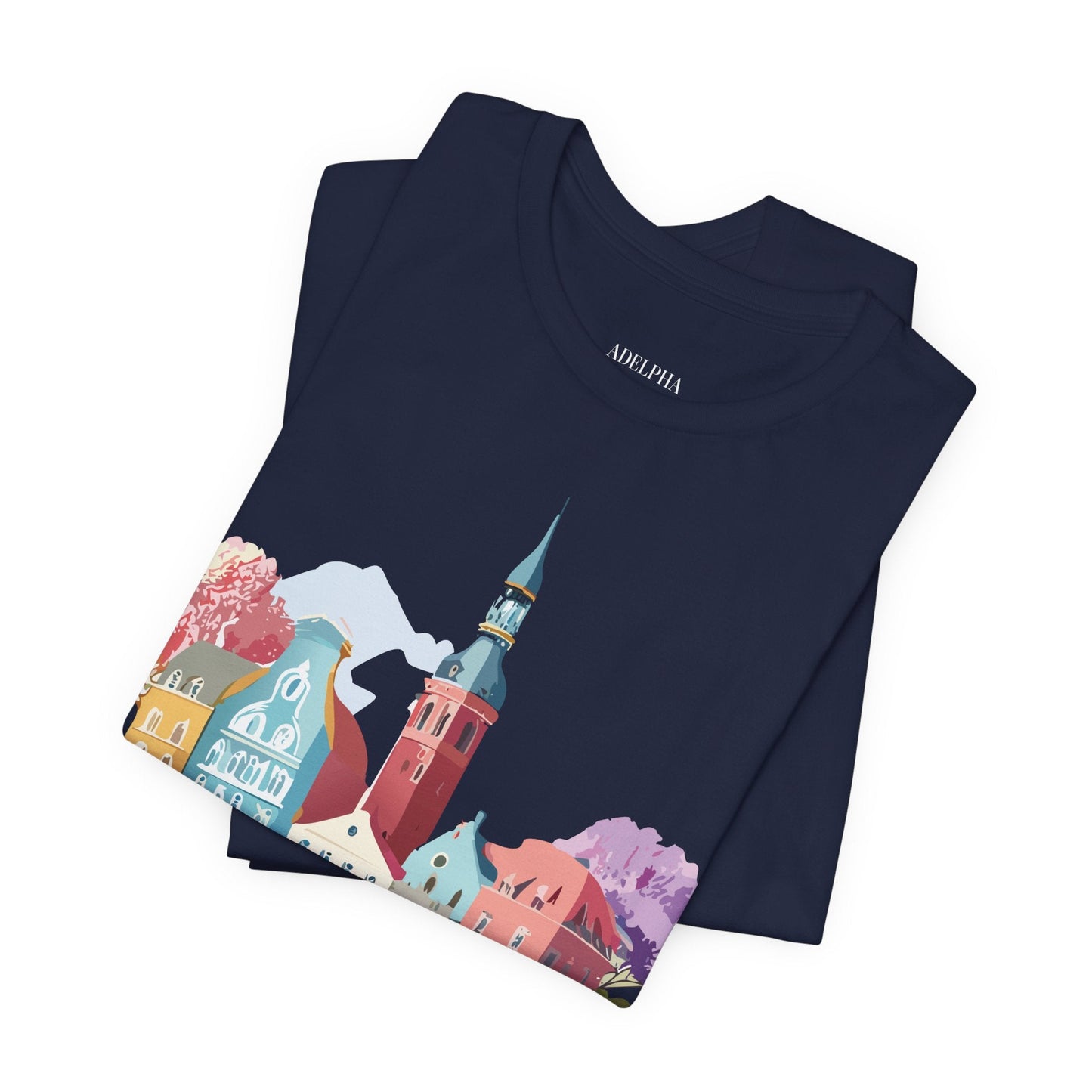 Germany Graphic Tee for Unisex Short Sleeve Shirt by Adelpha Art Design Vintage Inspired
