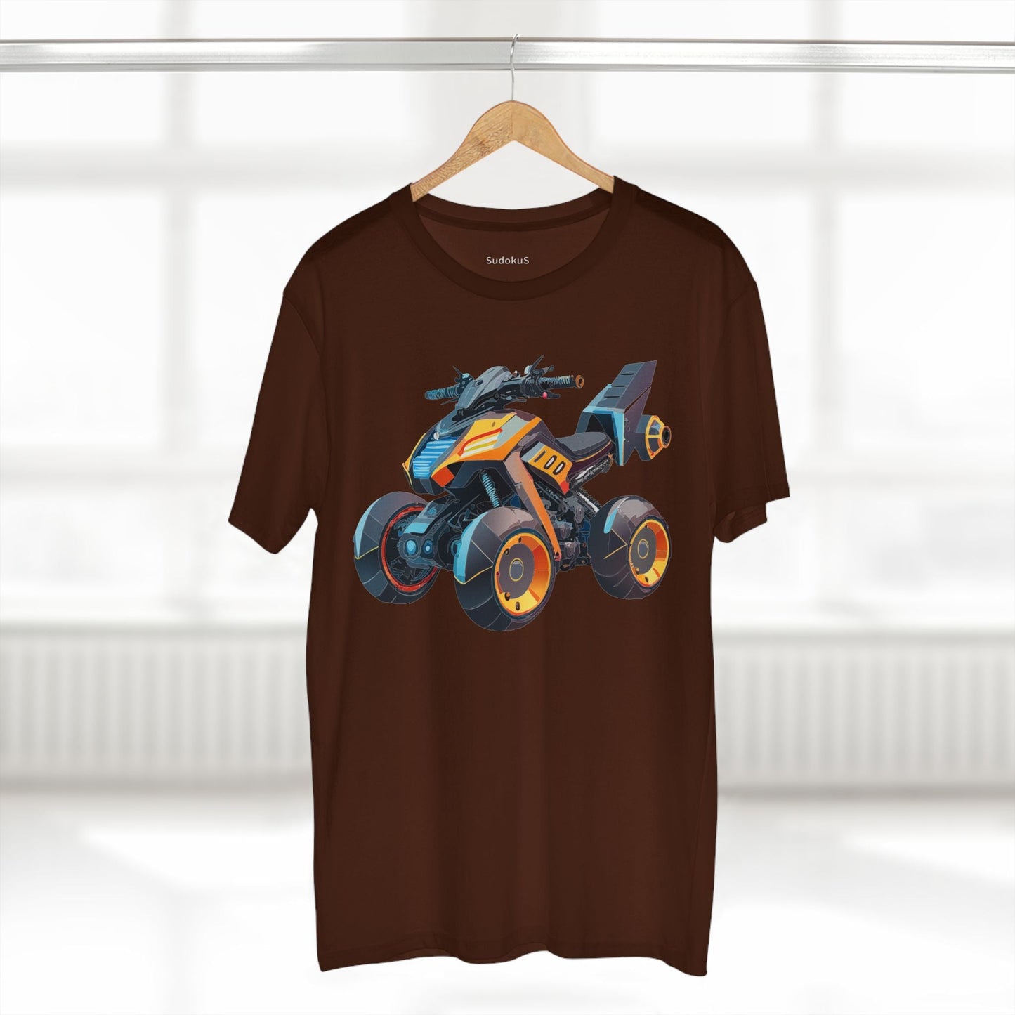 Moto Bike Graphic Unisex 100 Cotton Staple Tee 13