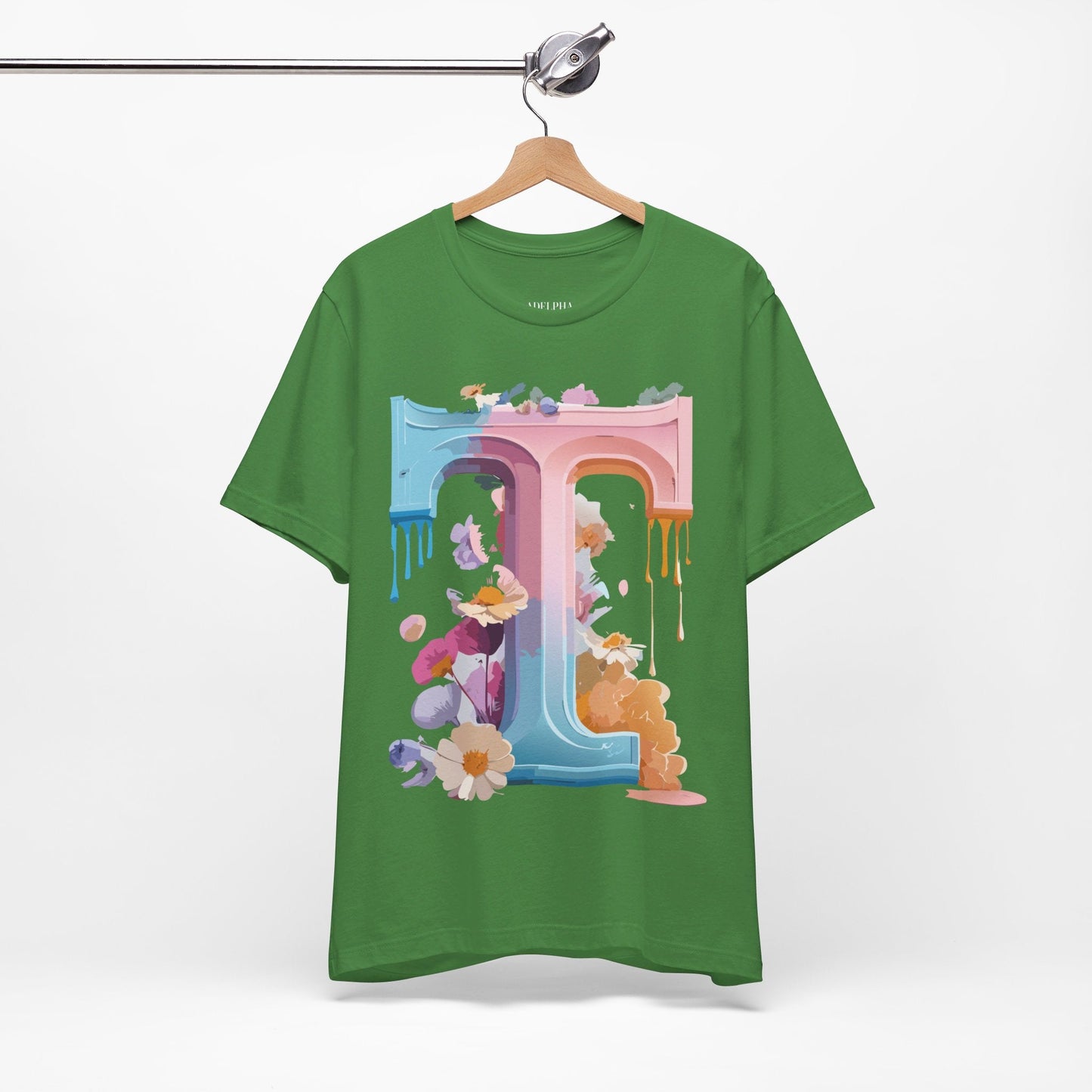 Unisex Graphic Letter T Shirt by Adelpha Vintage Inspired Art Tee Short Sleeve Premium