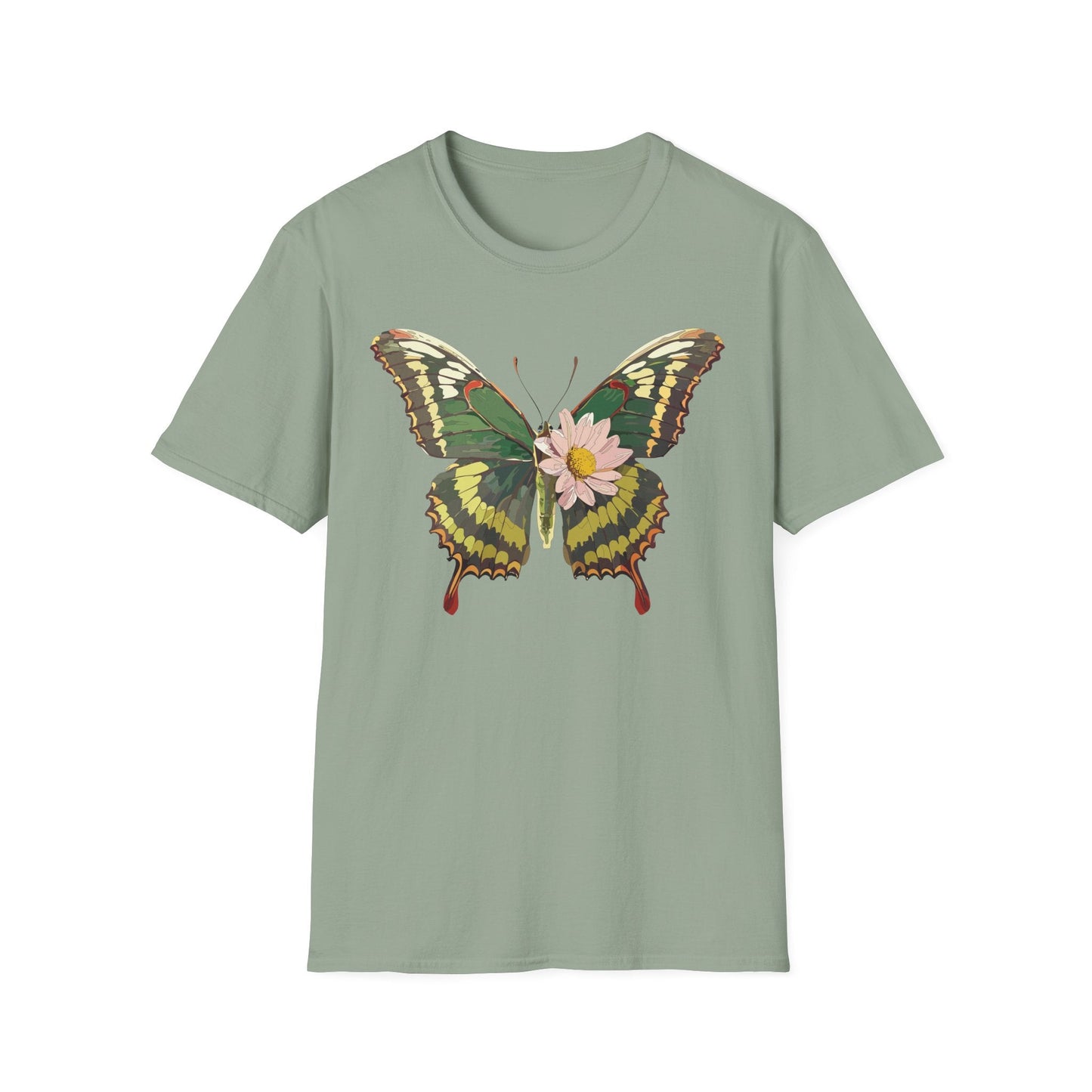 Butterfly Shirt Unisex Monarch Butterfly Tee Gildan Softstyle 64000 100% Ring Spun Cotton