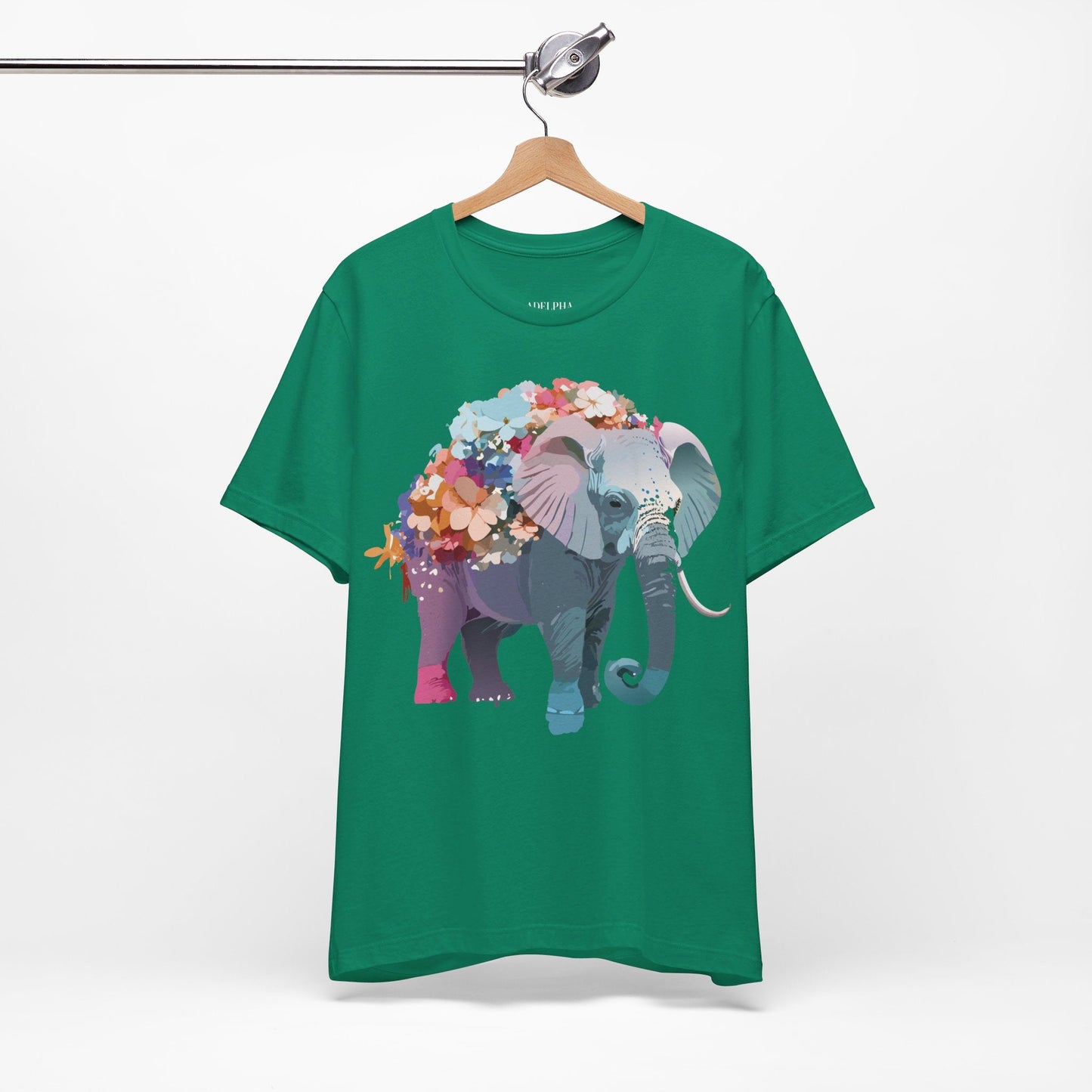 Elephant Graphic T Shirt Unisex Vintage Inspired Adelpha Artwork Short Sleeve Tee