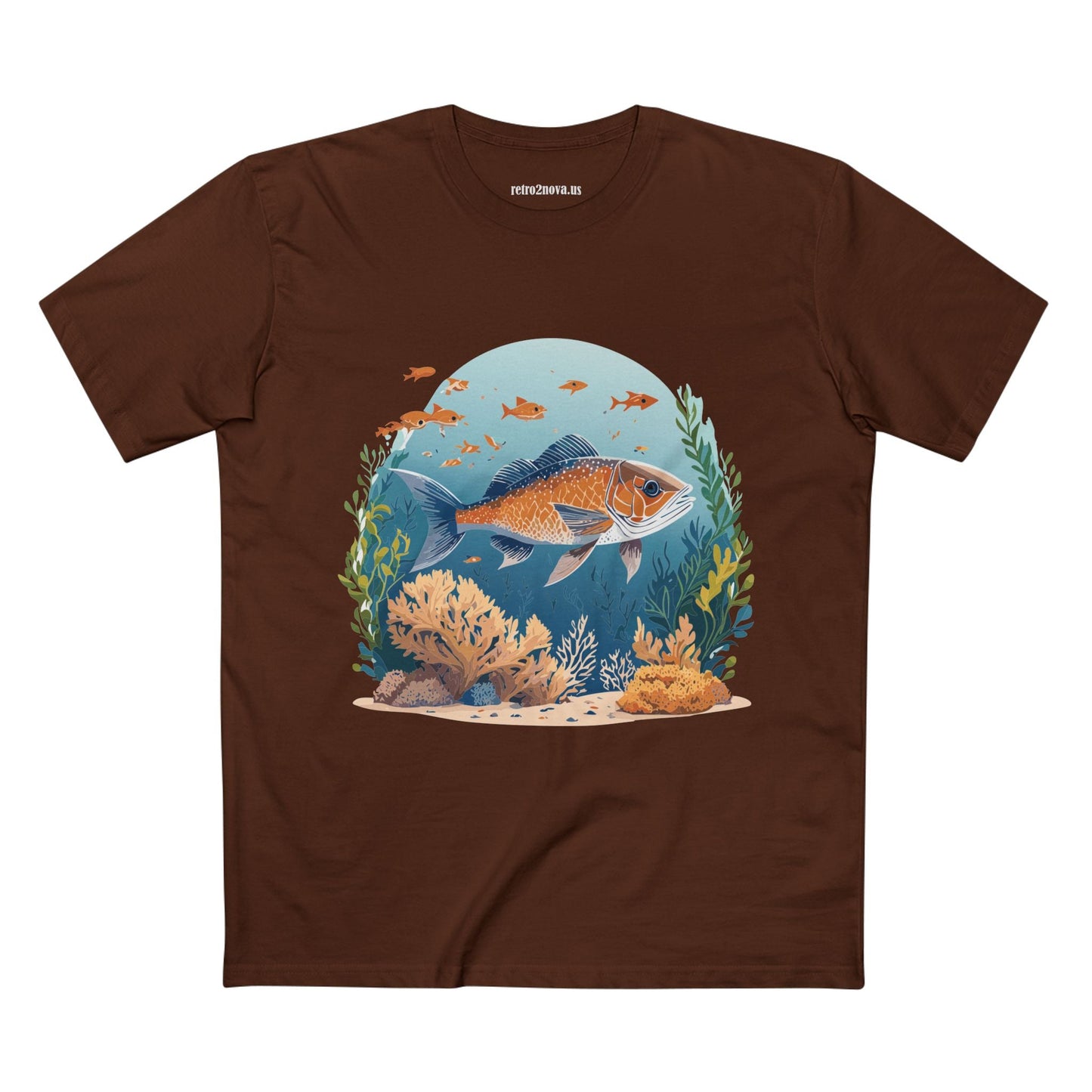 Ocean Shirt Ocean Pacific Shirts OP24 Unisex Premium Cotton Staple Tee With Original Art Design