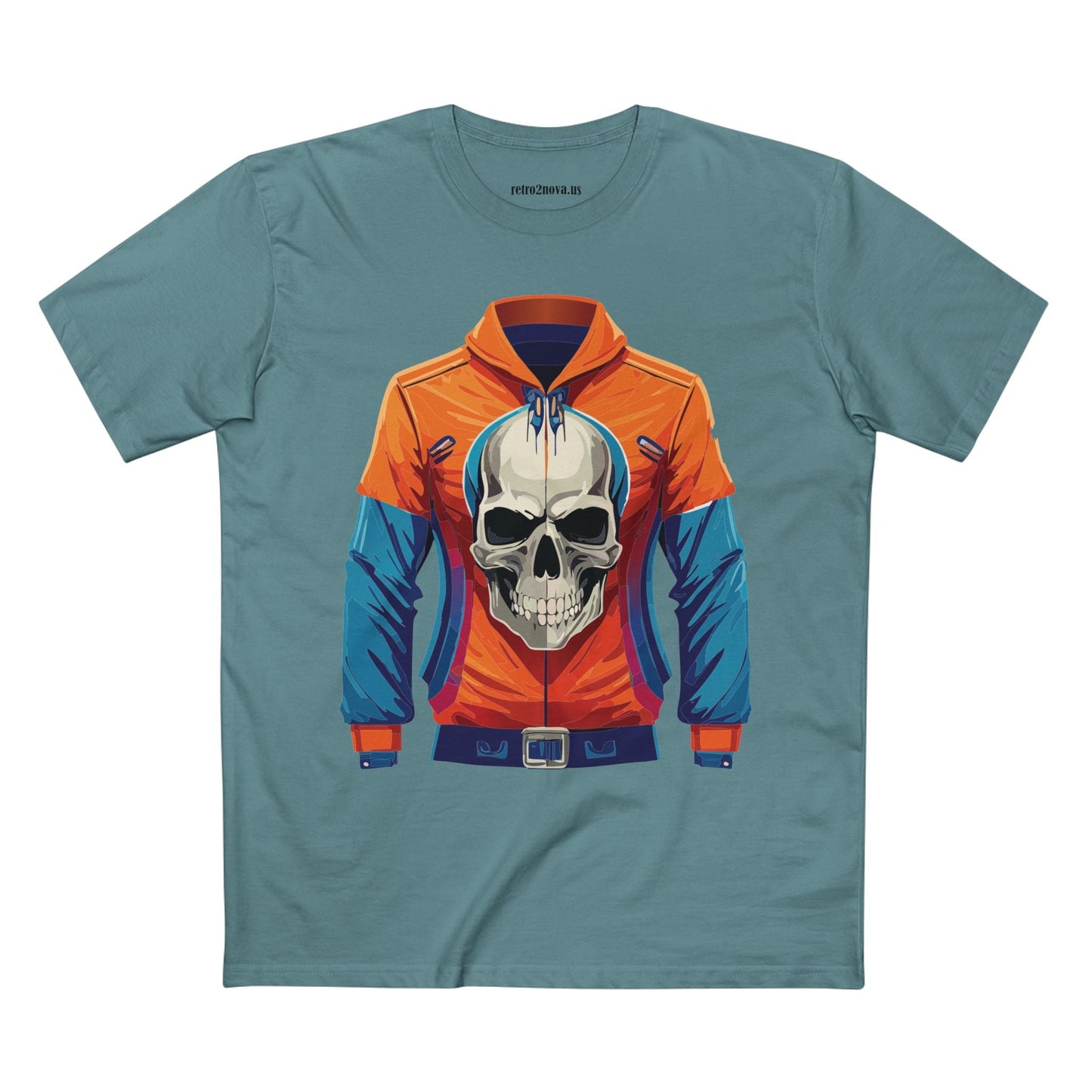Skull And Skeleton Shirt Unisex Premium Cotton Tee Original Art Design Retro2Nova